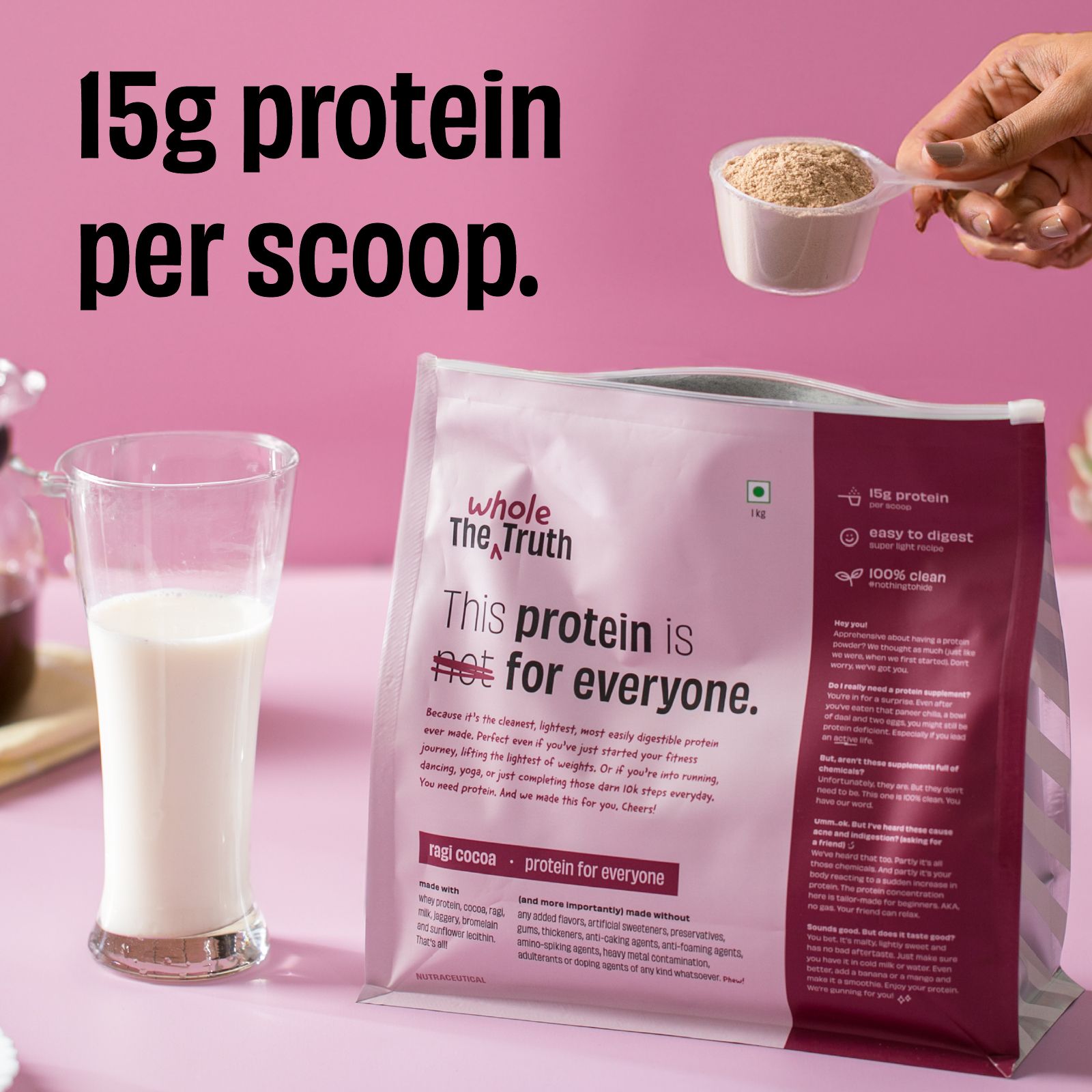 Ragi Cocoa 15 g Protein Powder - 1 Kg