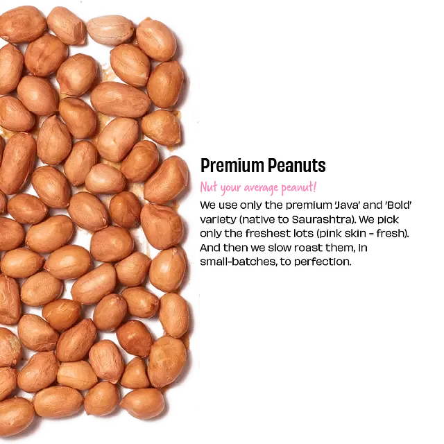 CREAMY- Unsweetened Peanut Butter - Pack of 325g