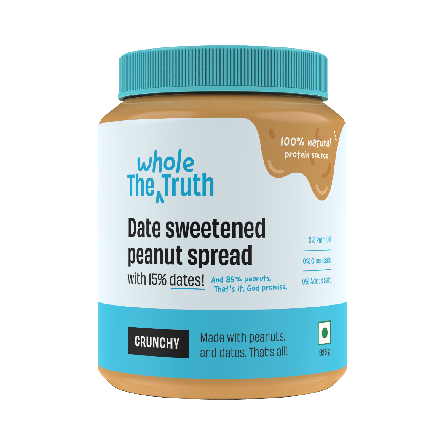 CRUNCHY - Peanut Spread With Dates - Box of 325g