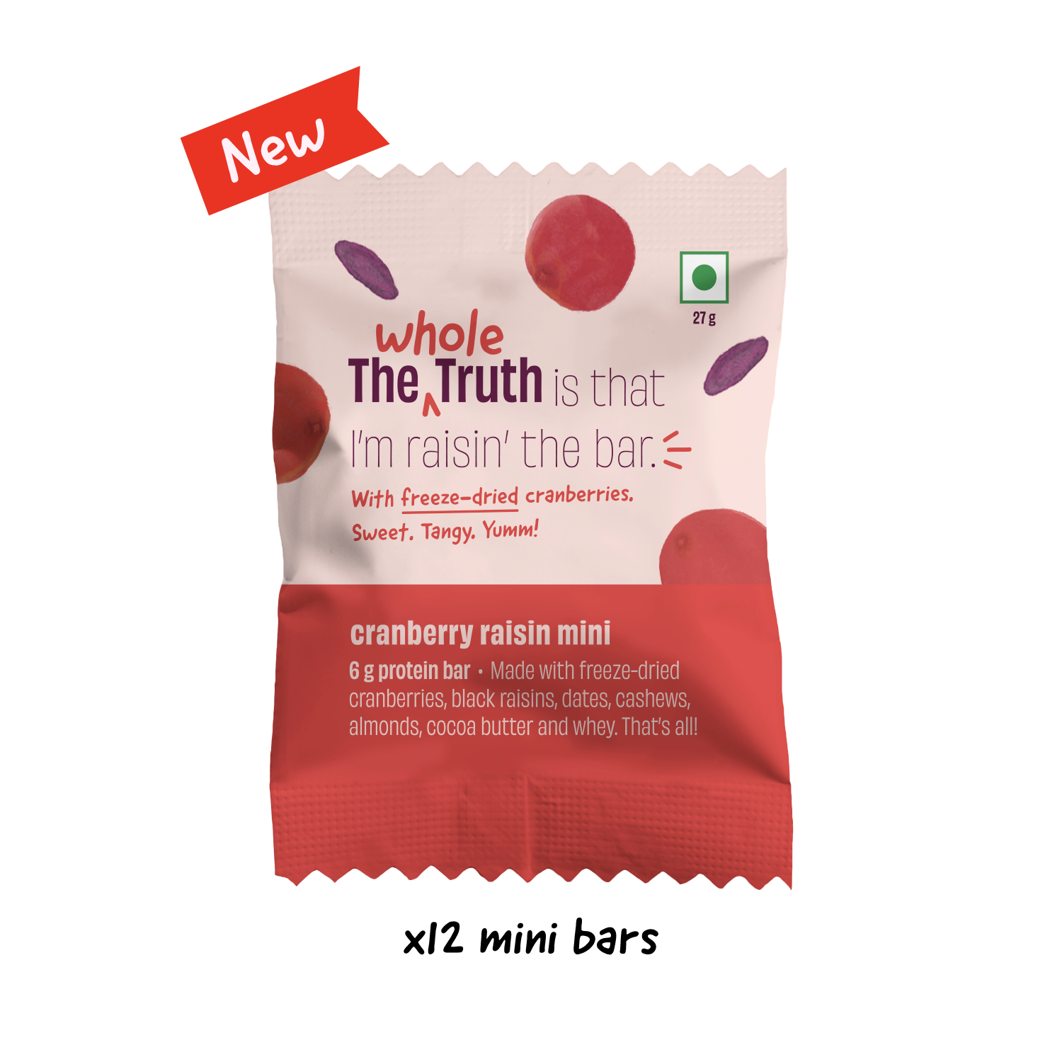 Cranberry Raisin - Mini Protein Bar