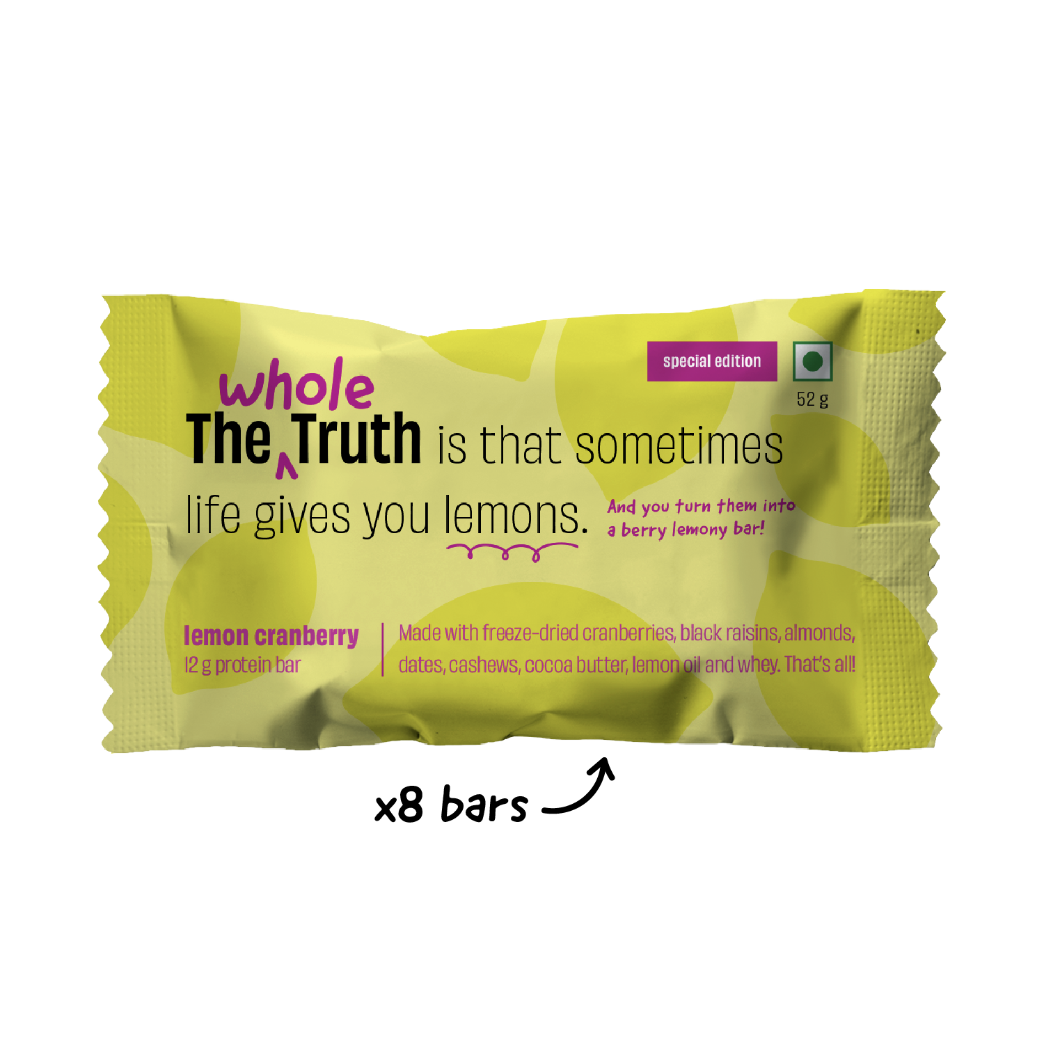 Lemon Cranberry - Protein Bar