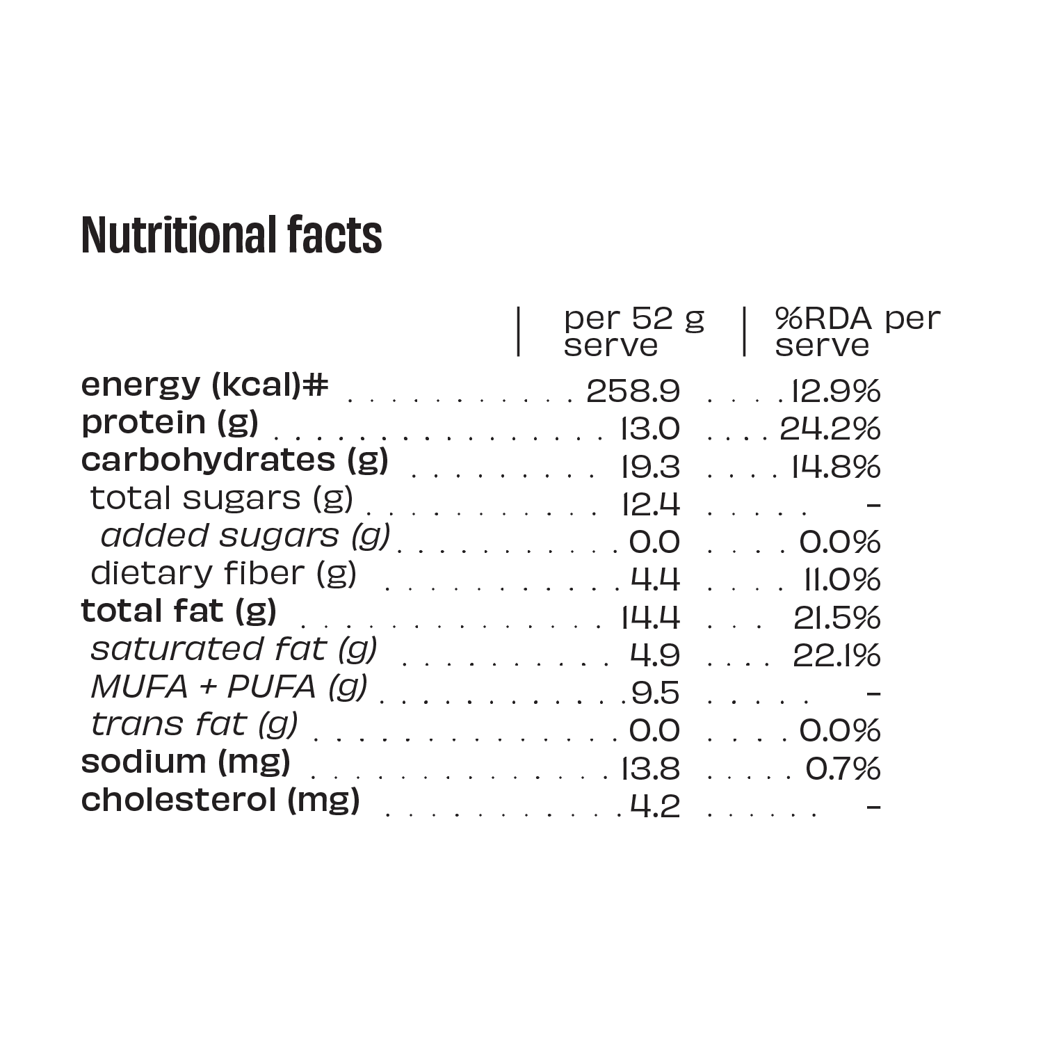 Peanut Butter - Protein Bar