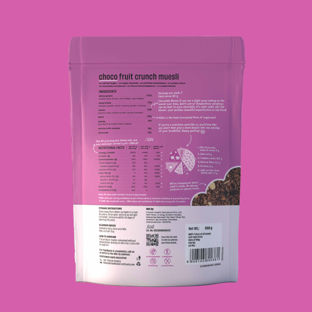 Choco Fruit Crunch Muesli  - 350g