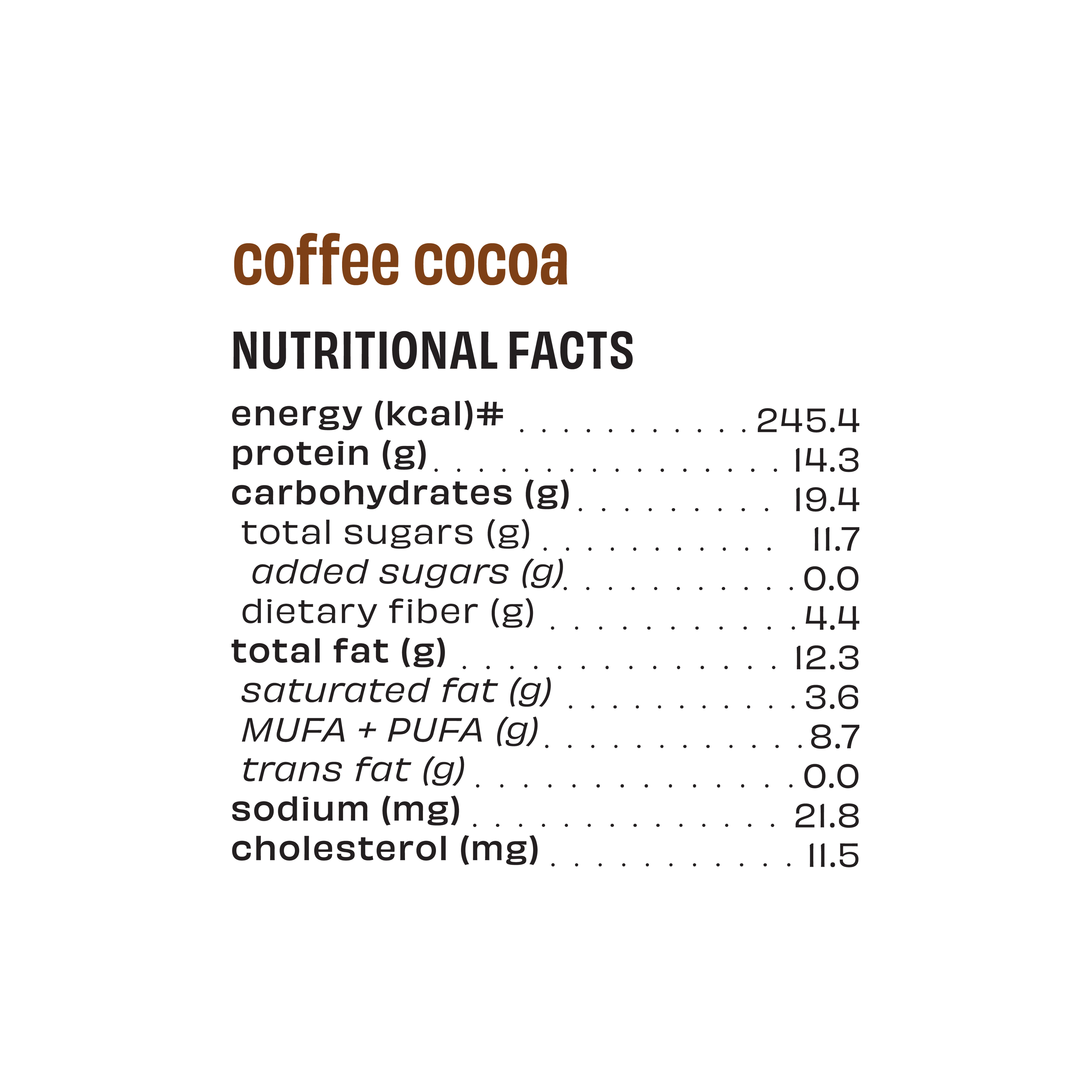 Coffee Cocoa - Protein Bar