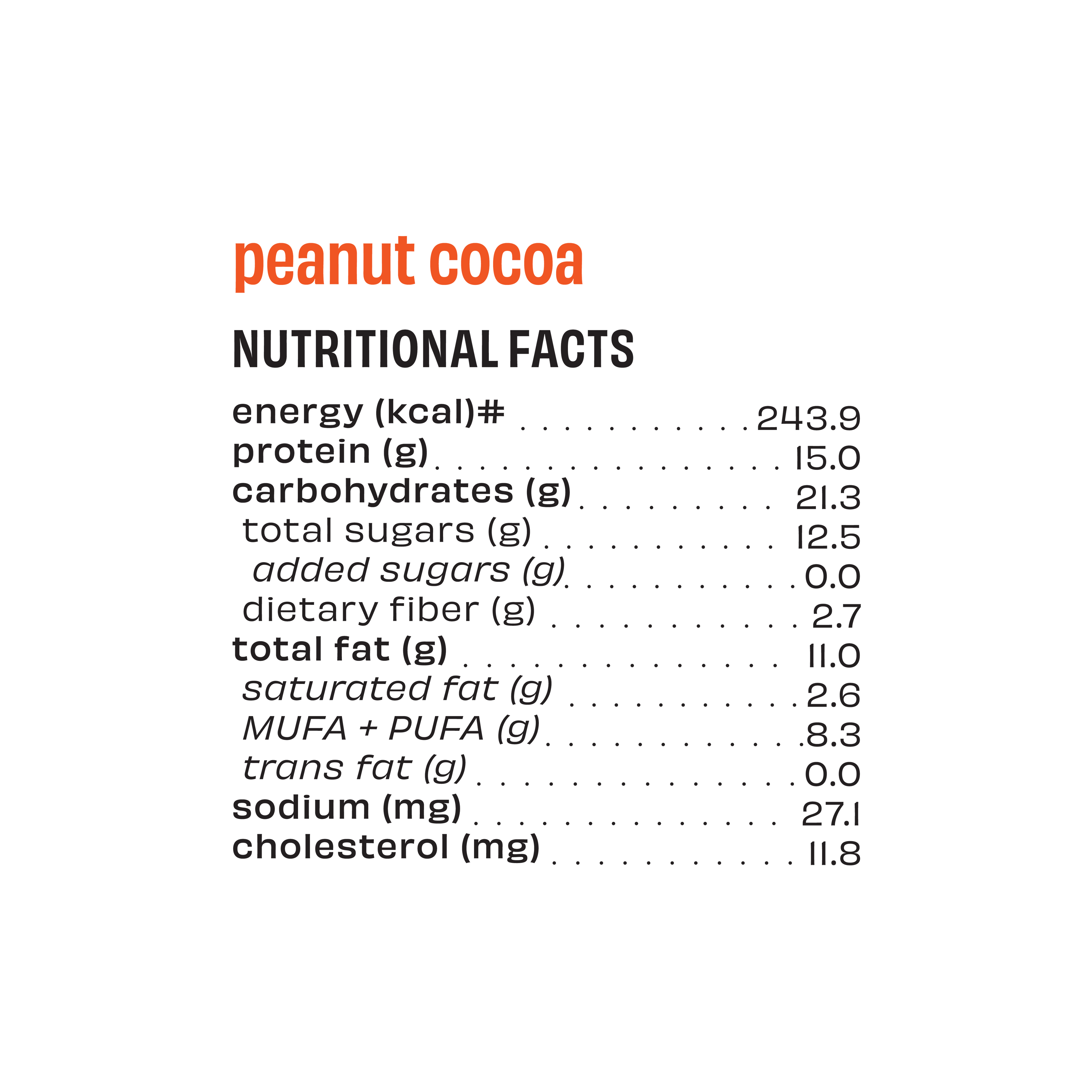 Peanut Cocoa - Protein Bar