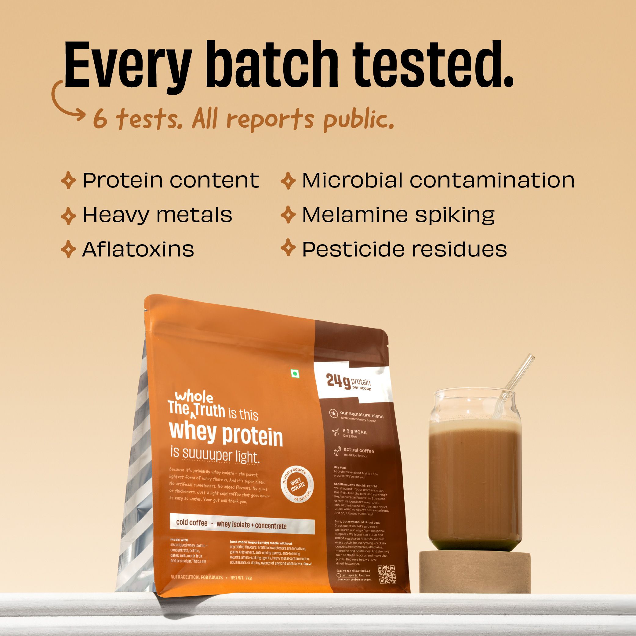 Cold Coffee 24 g Protein Powder - 2 Kg