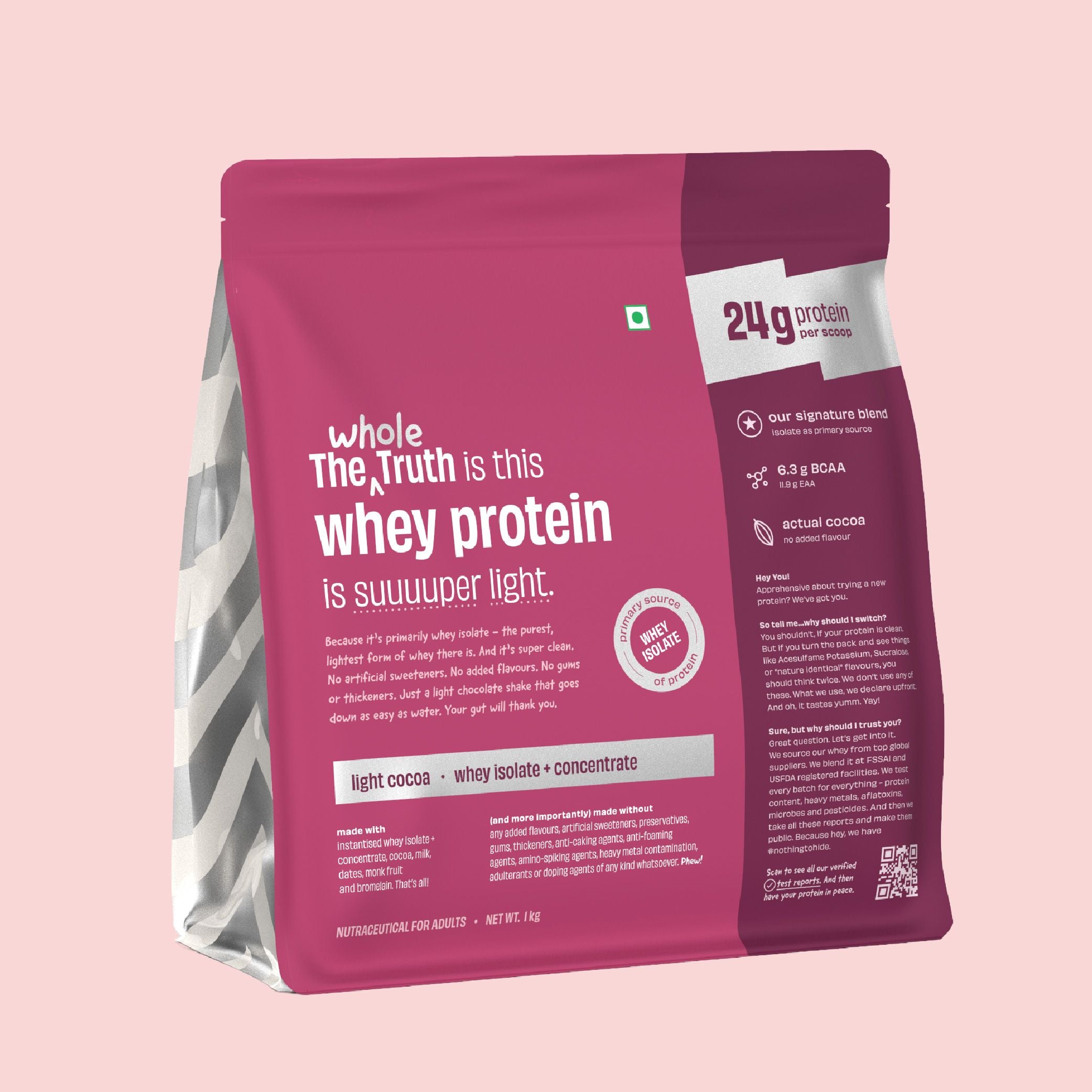 Light Cocoa 24 g Protein Powder - 1 Kg