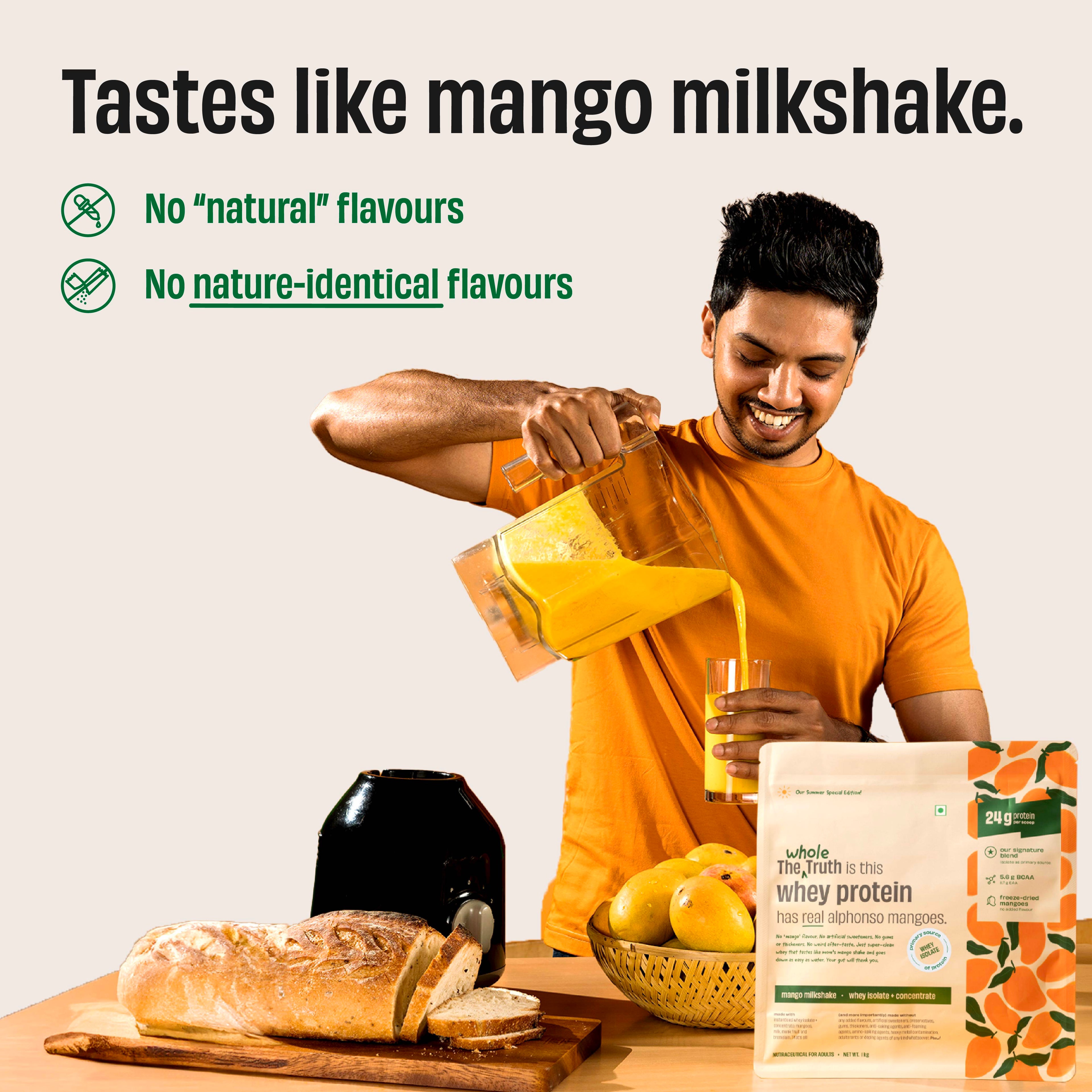 Mango Milkshake 24 g Protein Powder - 1 Kg
