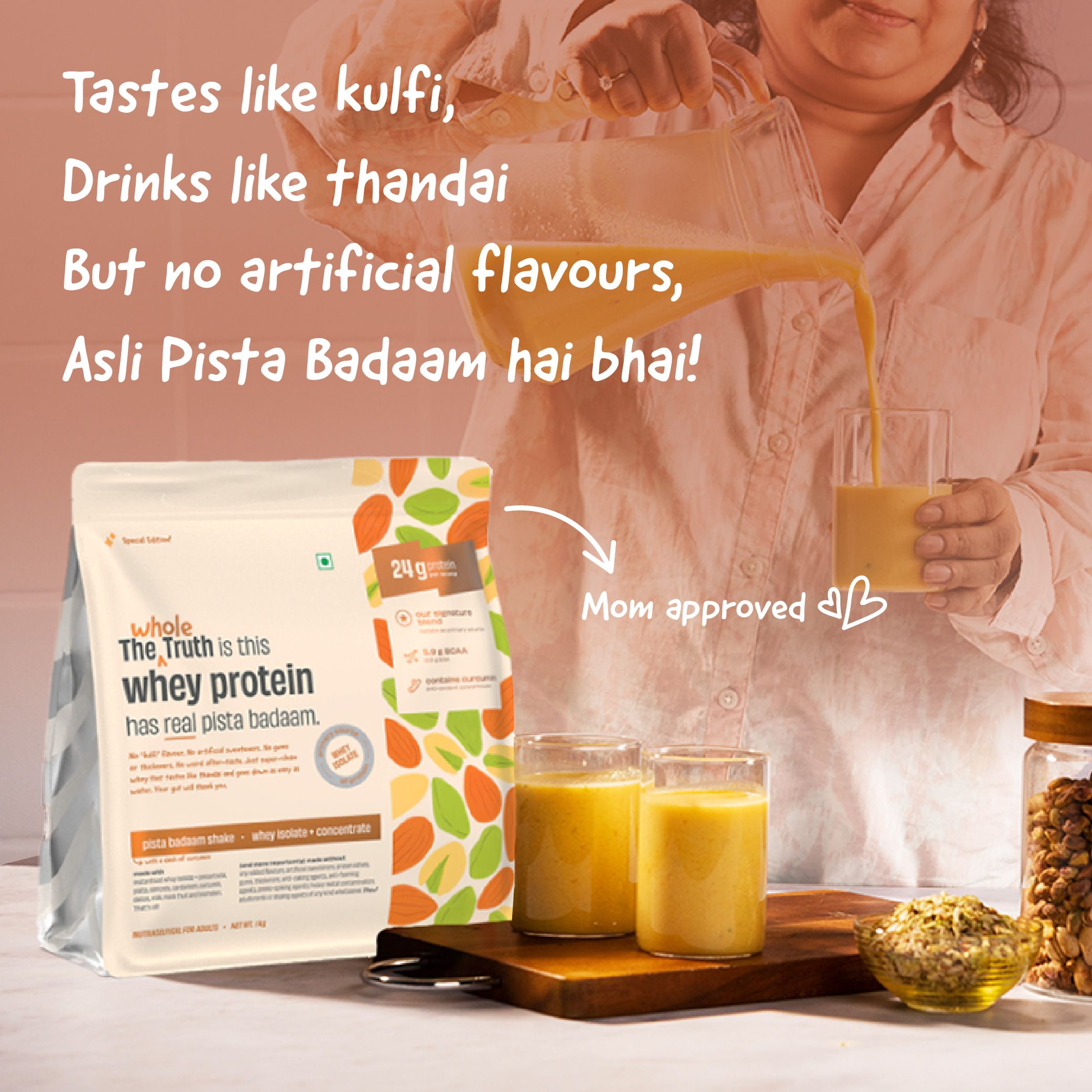 Pista Badaam 24 g Protein Powder - 1 Kg