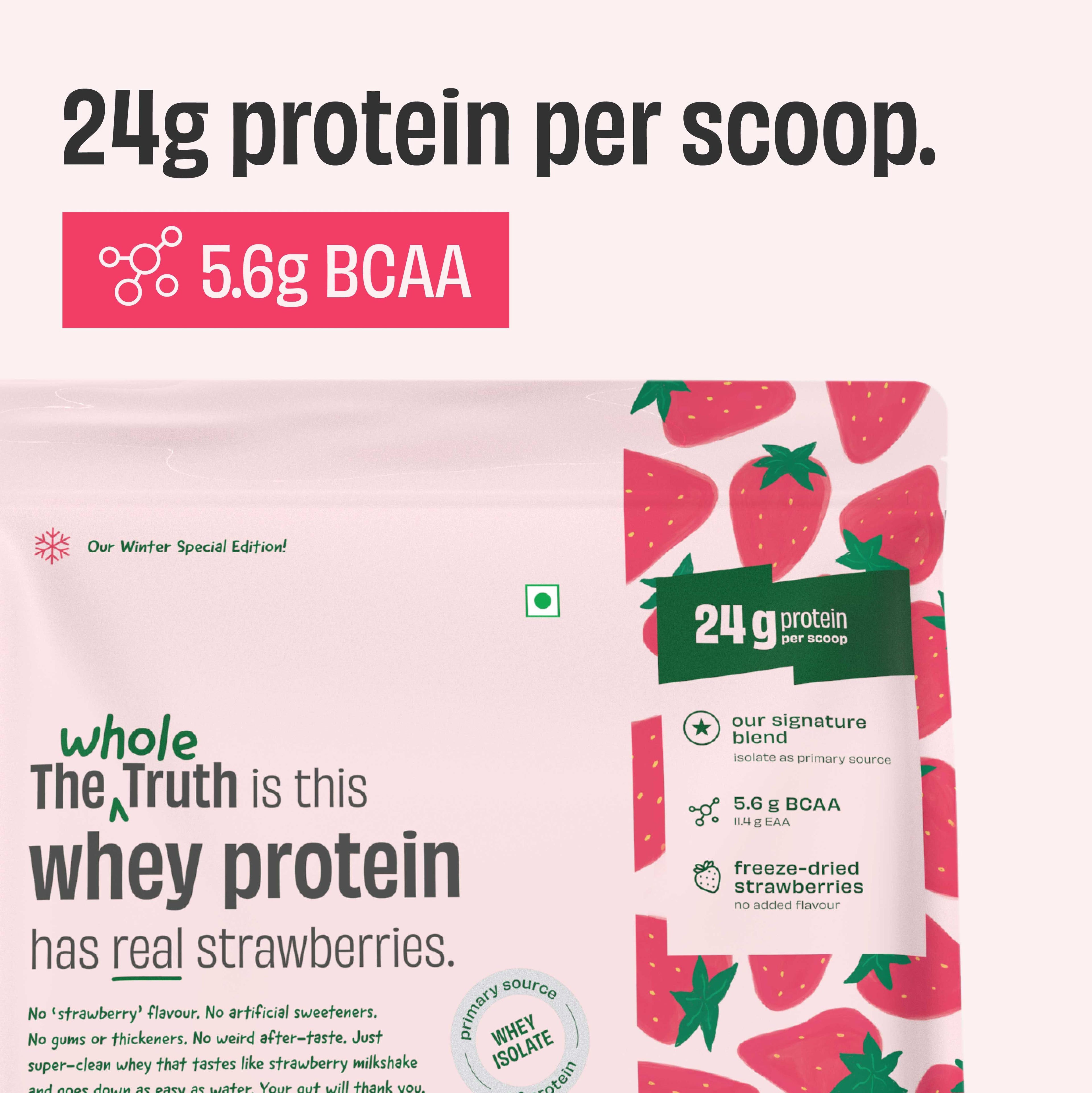 Strawberry Shake 24 g Protein Powder - 1 Kg
