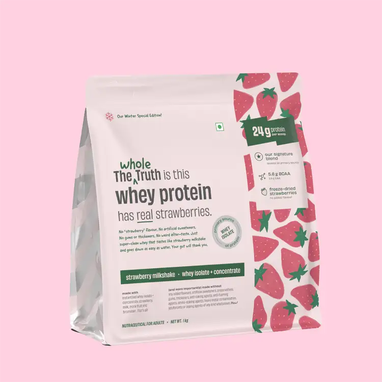 Strawberry Shake 24 g Protein Powder - 1 Kg
