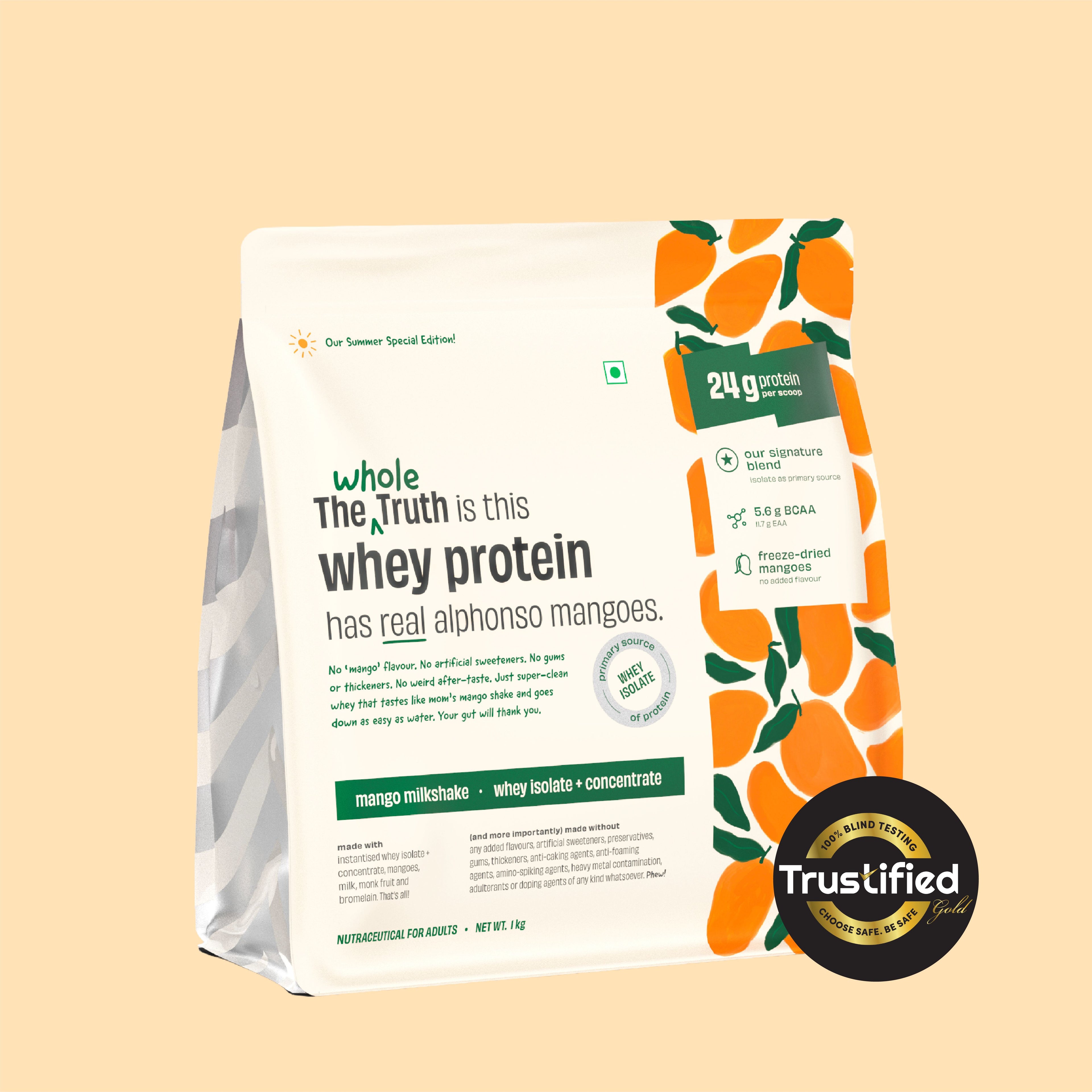 Mango Milkshake 24 g Protein Powder - 1 Kg