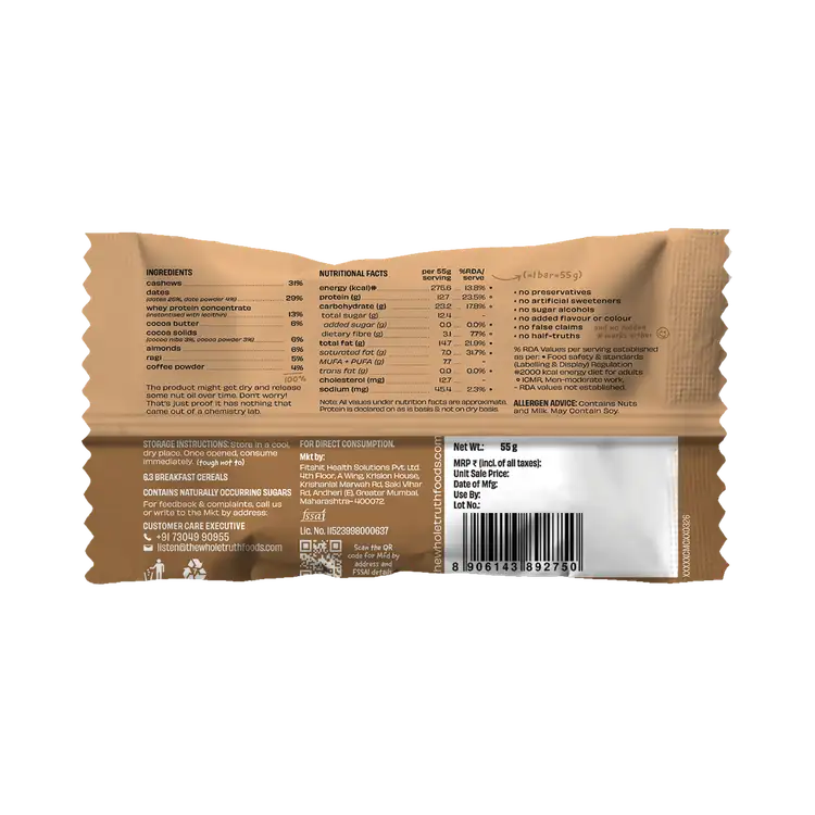 Mocha Millet - Protein Bar