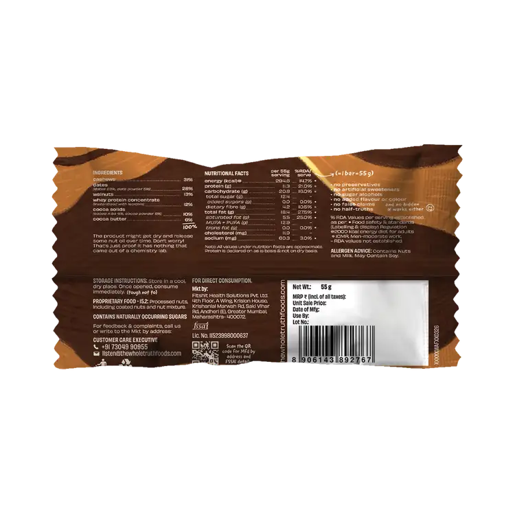 Walnut Fudge - Protein Bar