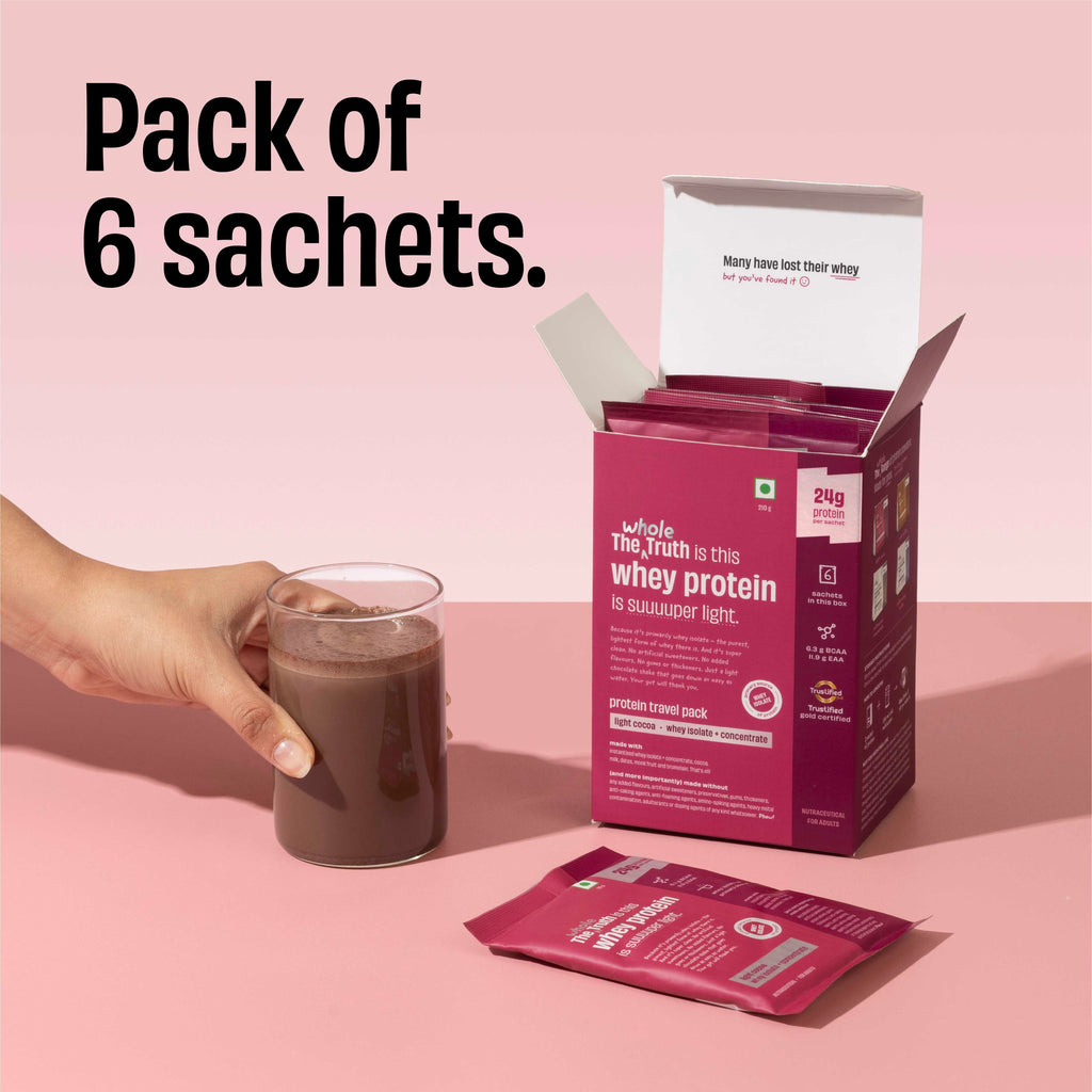 Light Cocoa 24 g Protein Powder - 6 Sachets