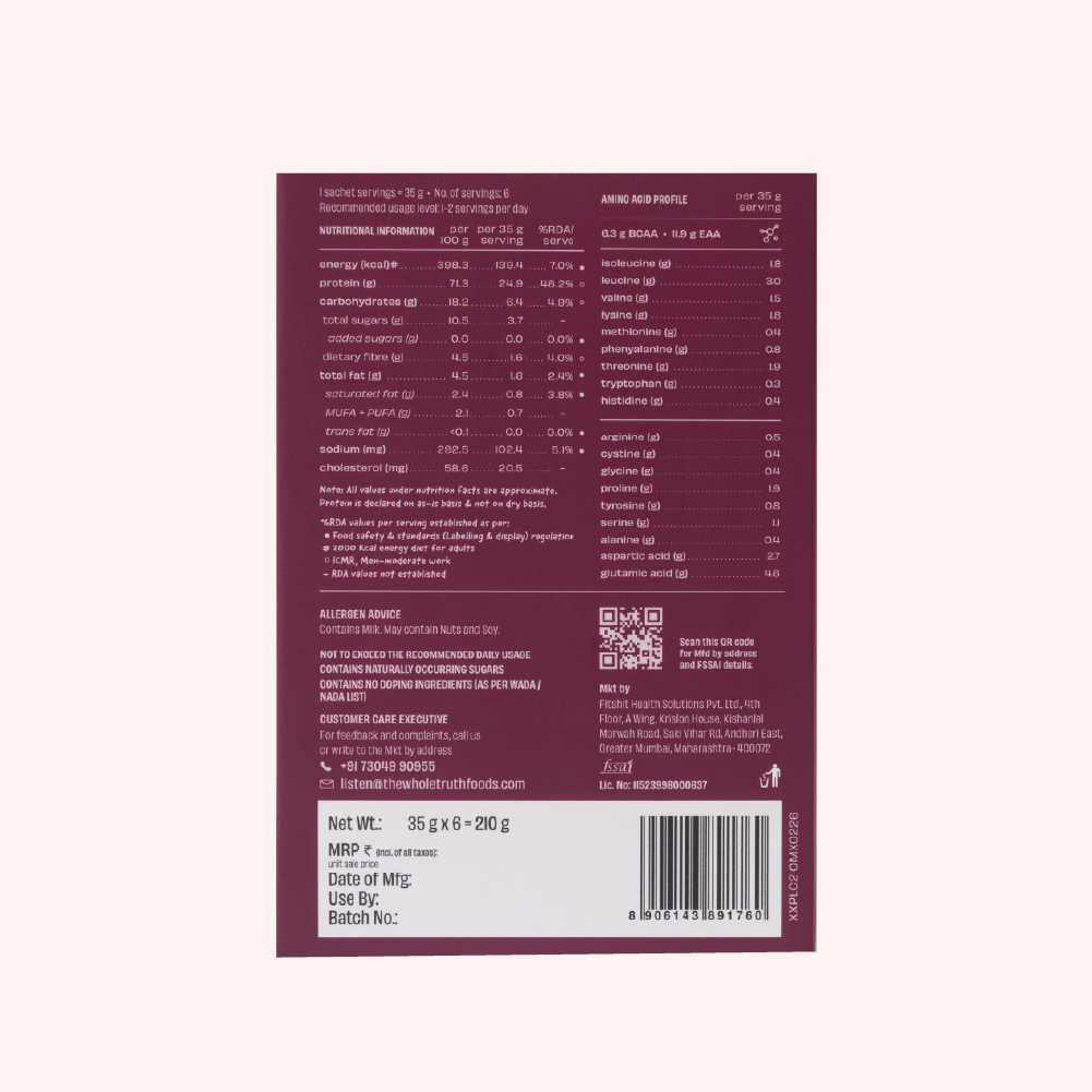 Light Cocoa 24 g Protein Powder - 6 Sachets