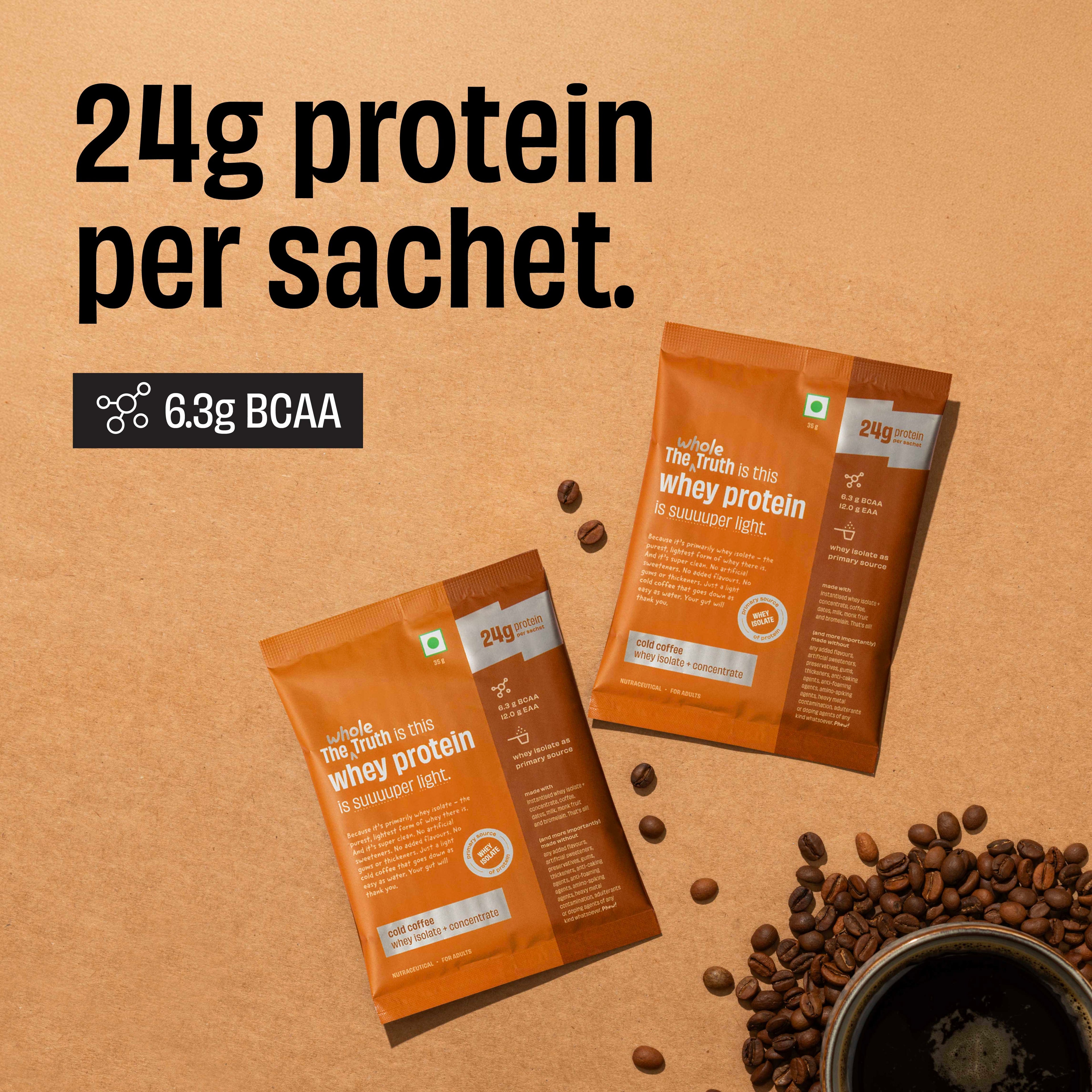 Cold Coffee 24 g Protein Powder - 6 Sachets