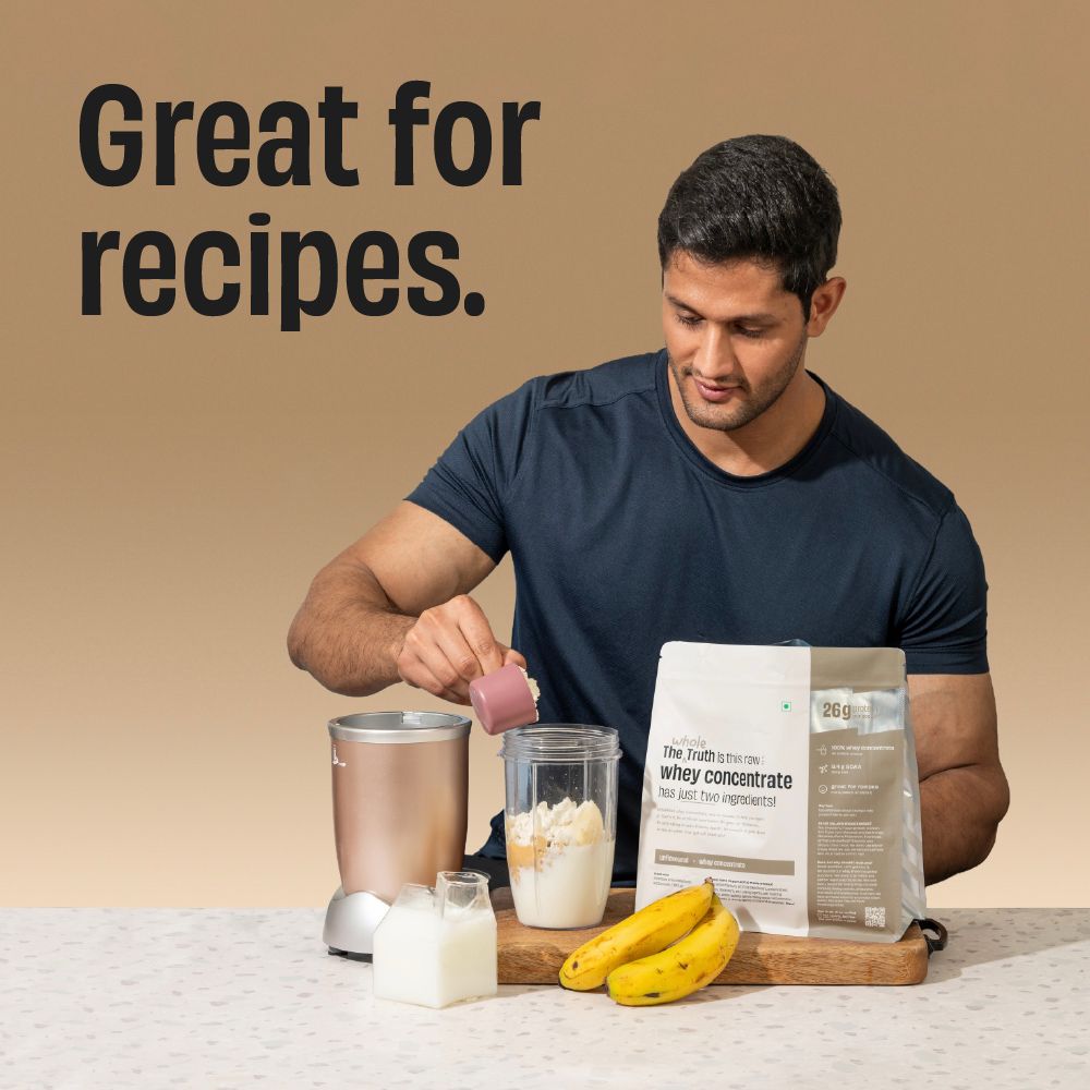 Unflavoured Raw Whey Protein Concentrate 26 g - 1 Kg