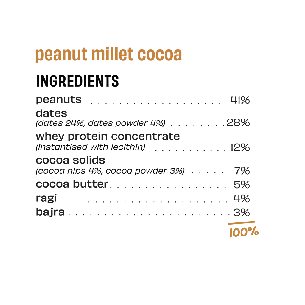 Peanut Millet Cocoa - Protein Bar