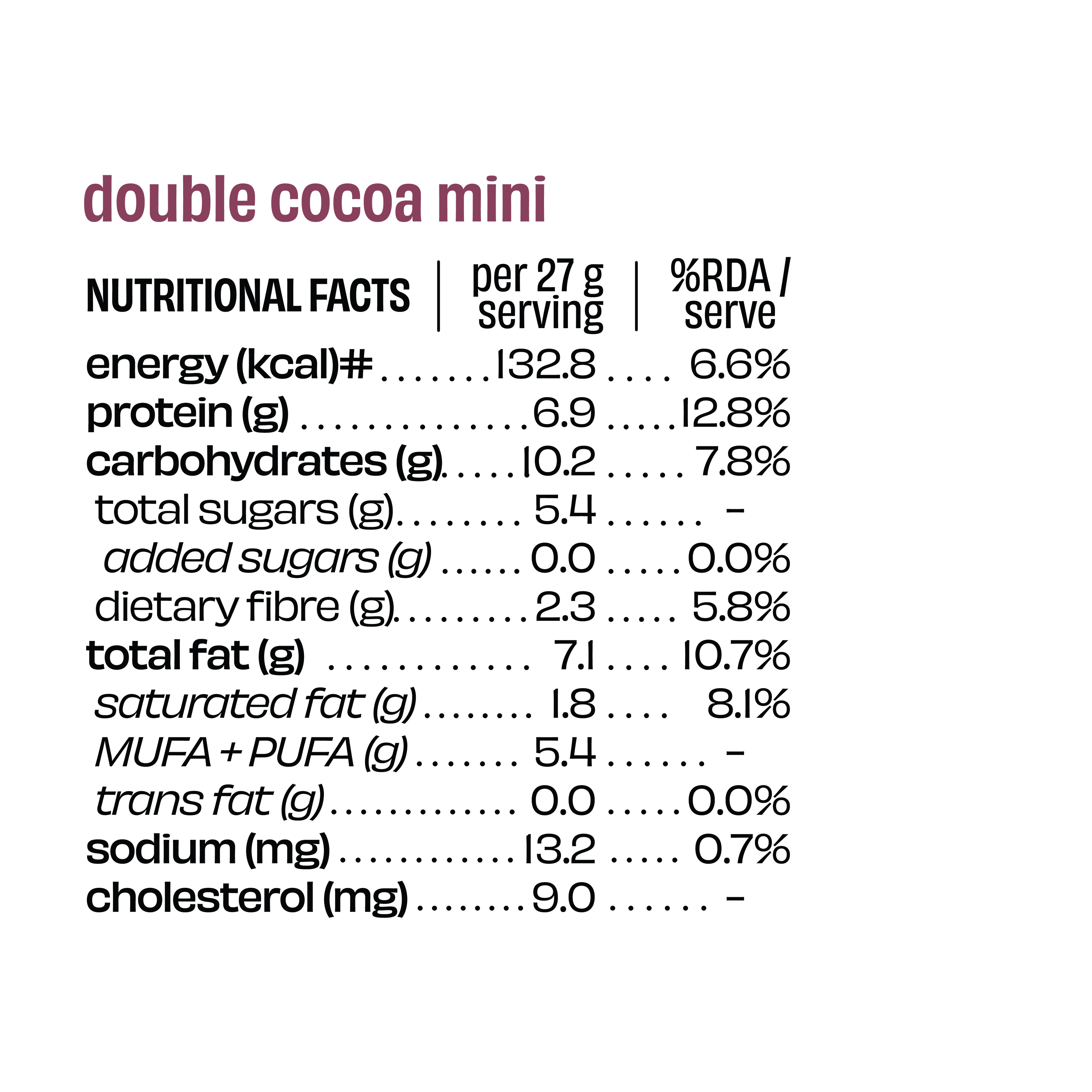 Double Cocoa - Mini Protein Bar