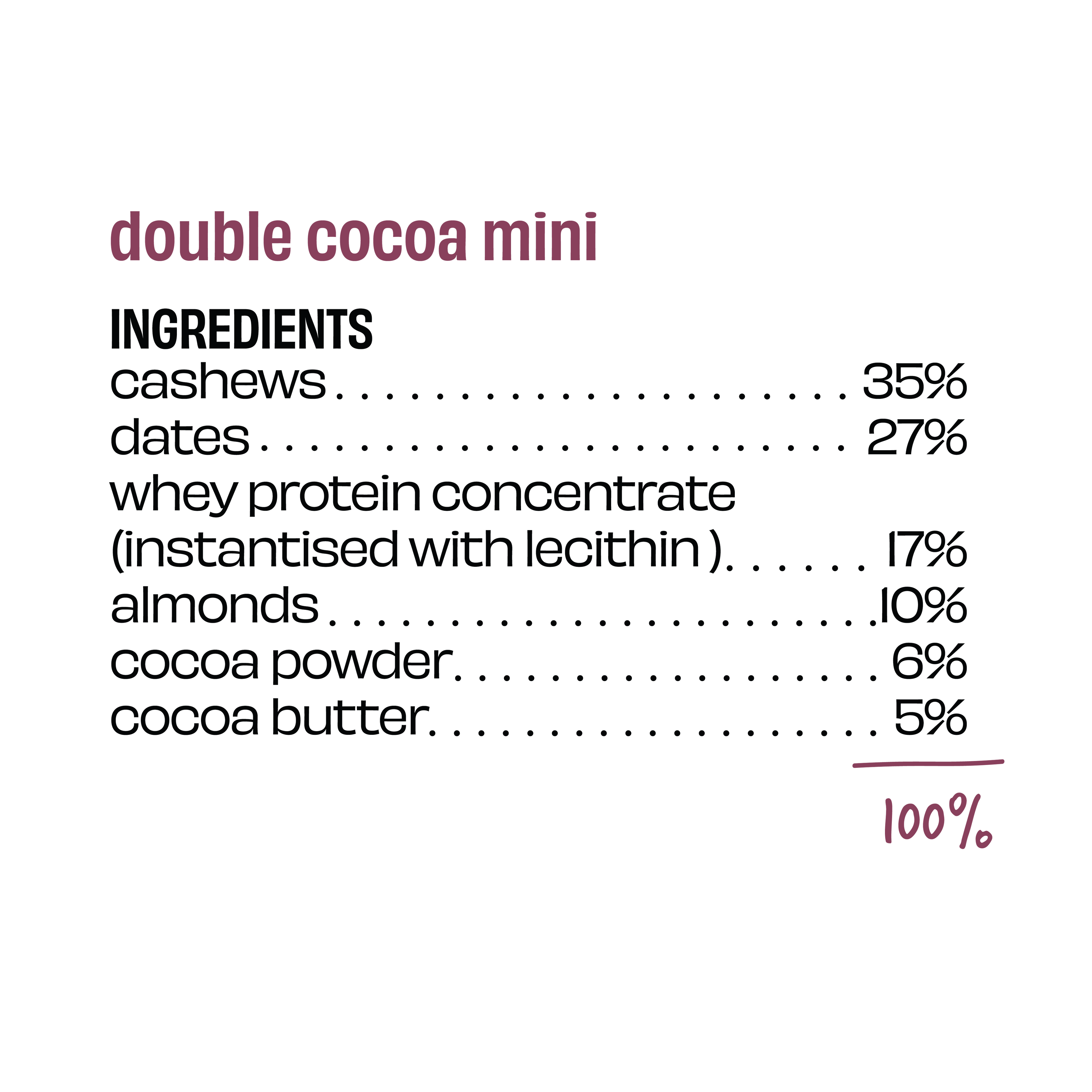 Double Cocoa - Mini Protein Bar
