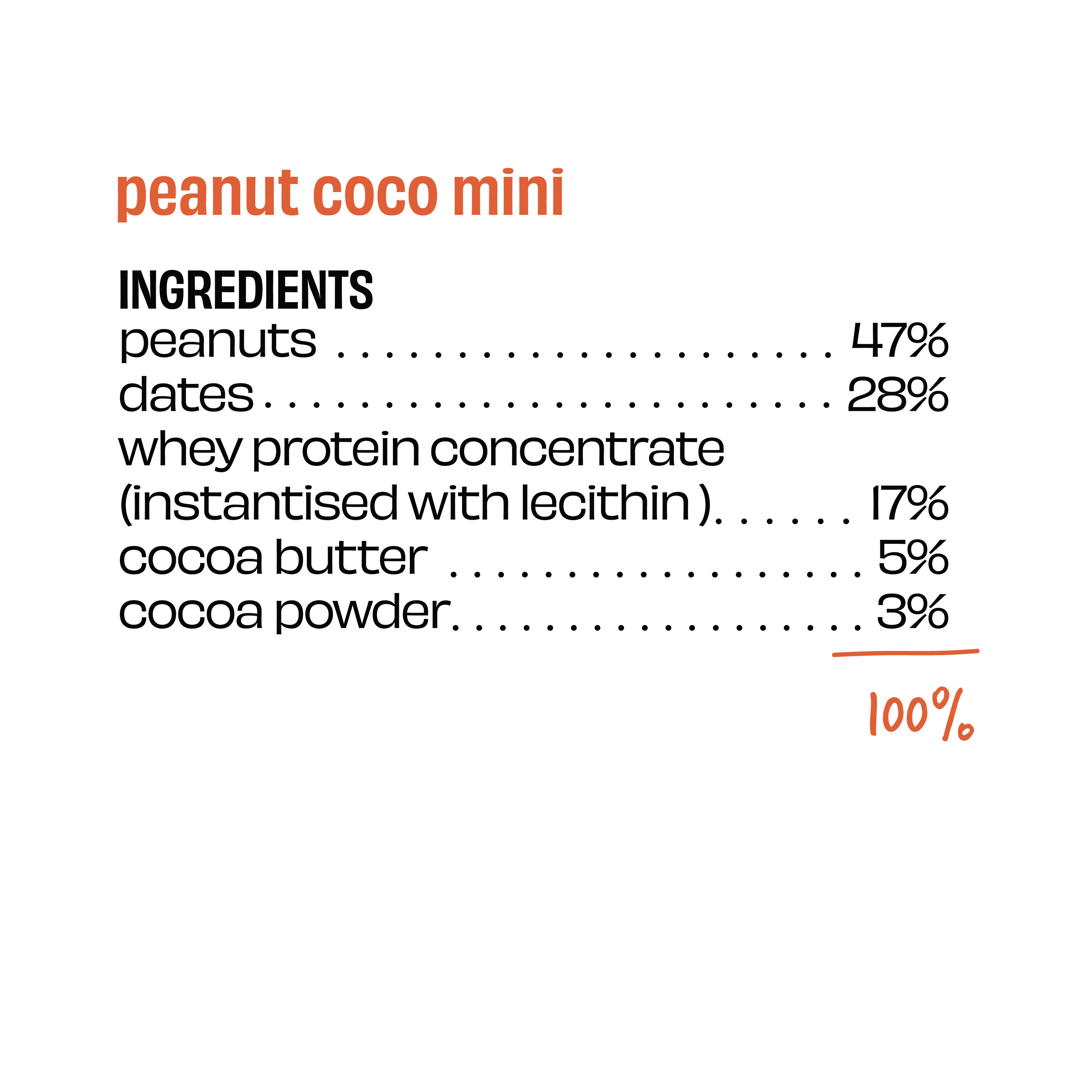 Peanut Cocoa - Mini Protein Bar