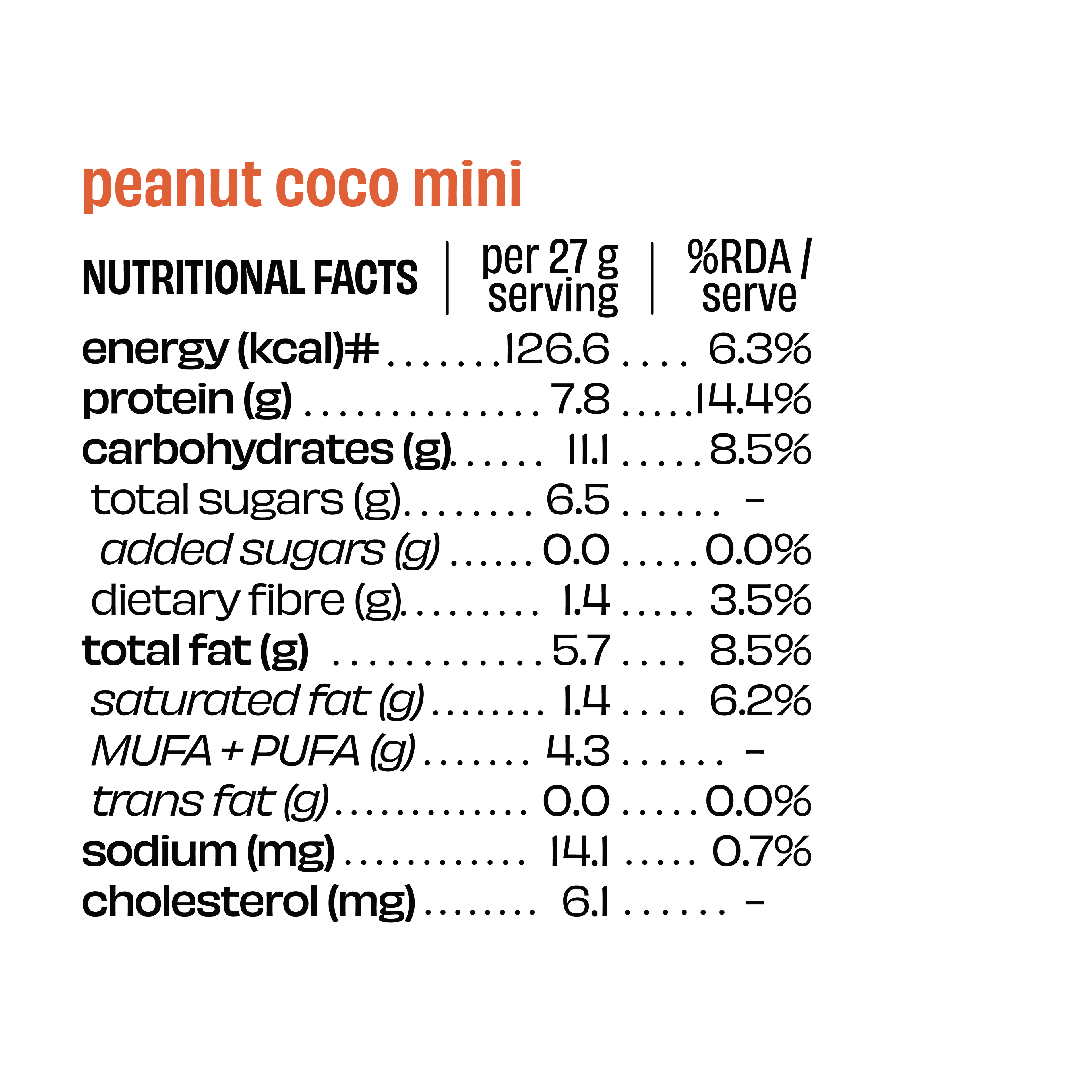 Peanut Cocoa - Mini Protein Bar