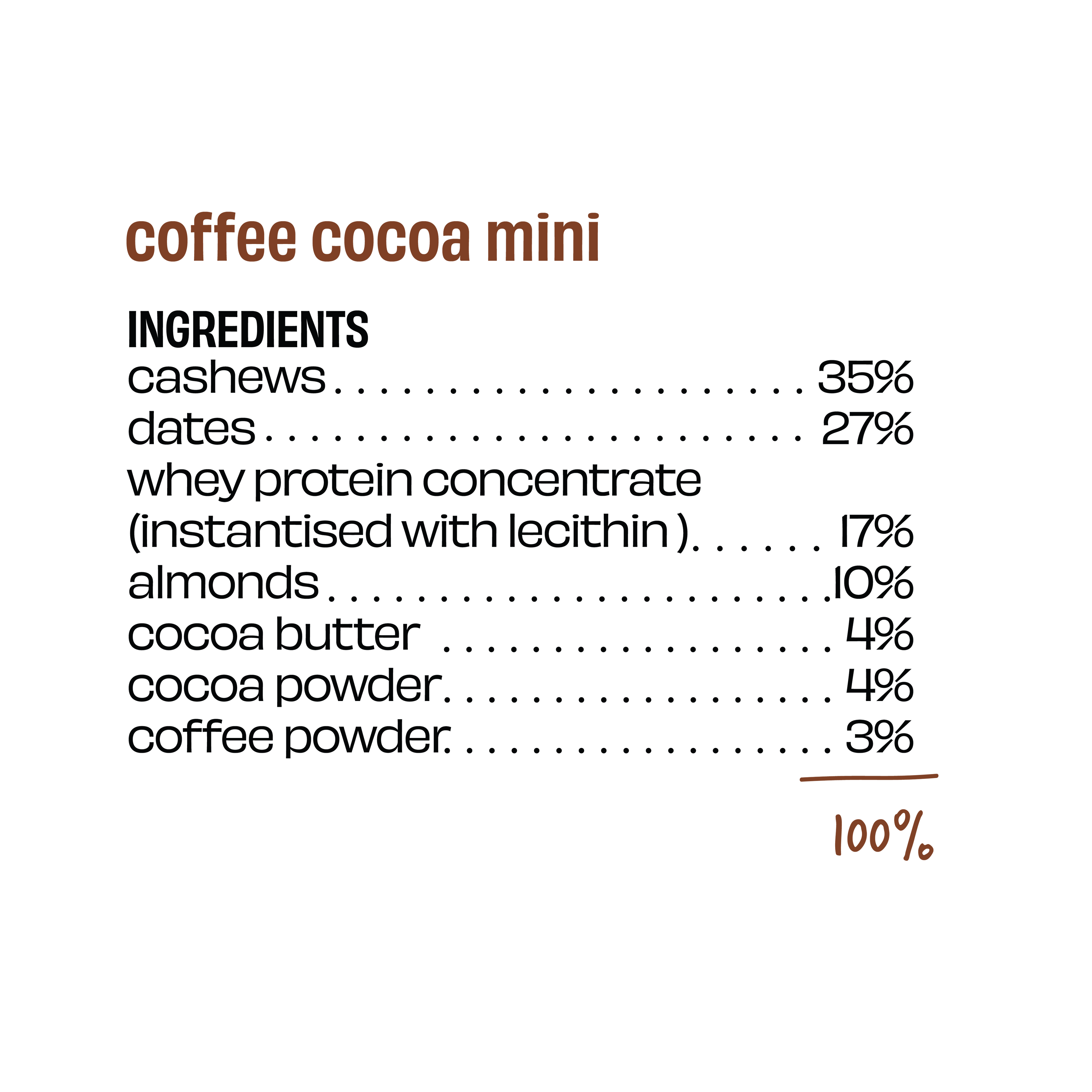 Coffee Cocoa - Mini Protein Bar