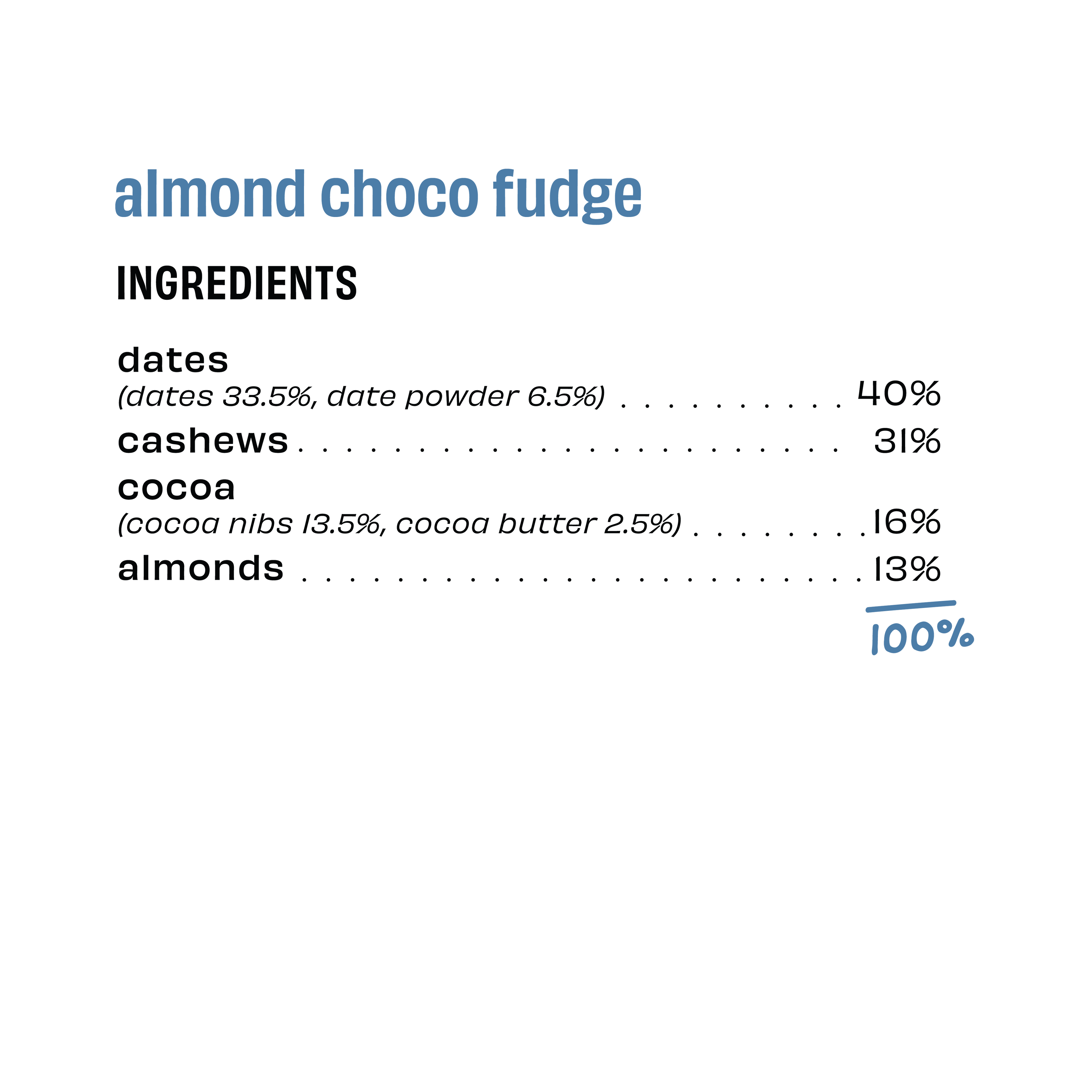 Almond Choco Fudge - Energy Bar