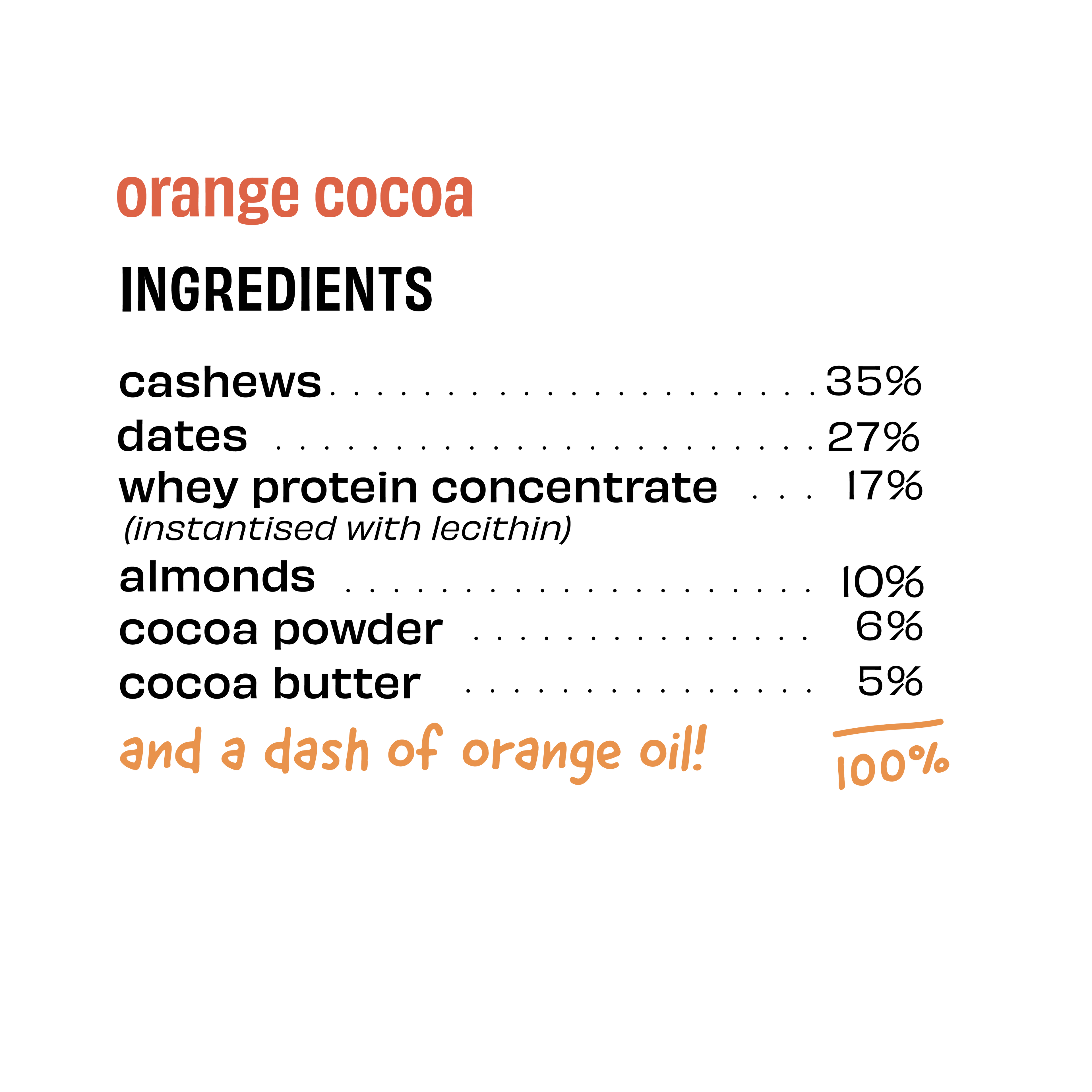 Orange Cocoa - Protein Bar