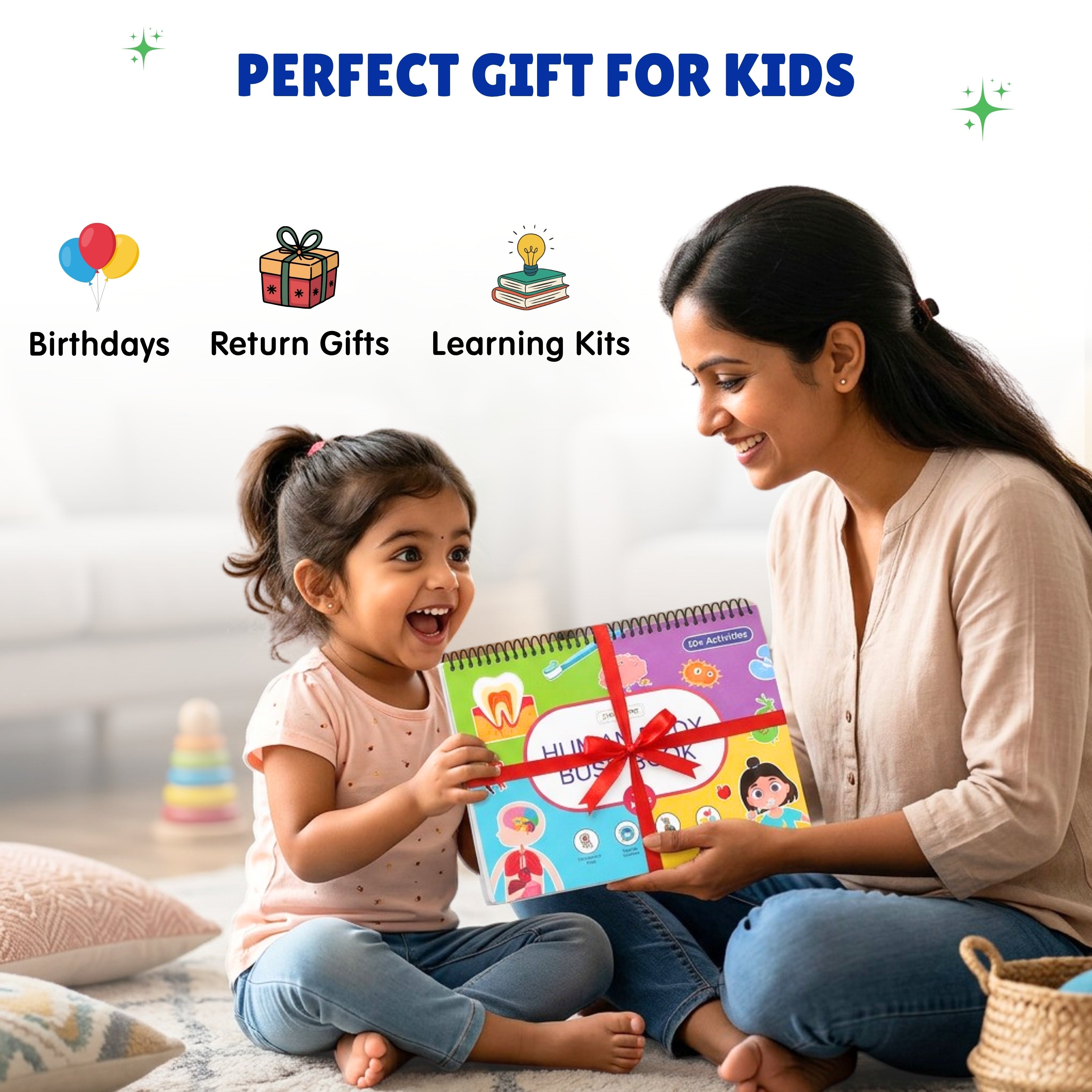 Human Body Busy Book: Interactive Learning Binder for Toddlers & Preschoolers
