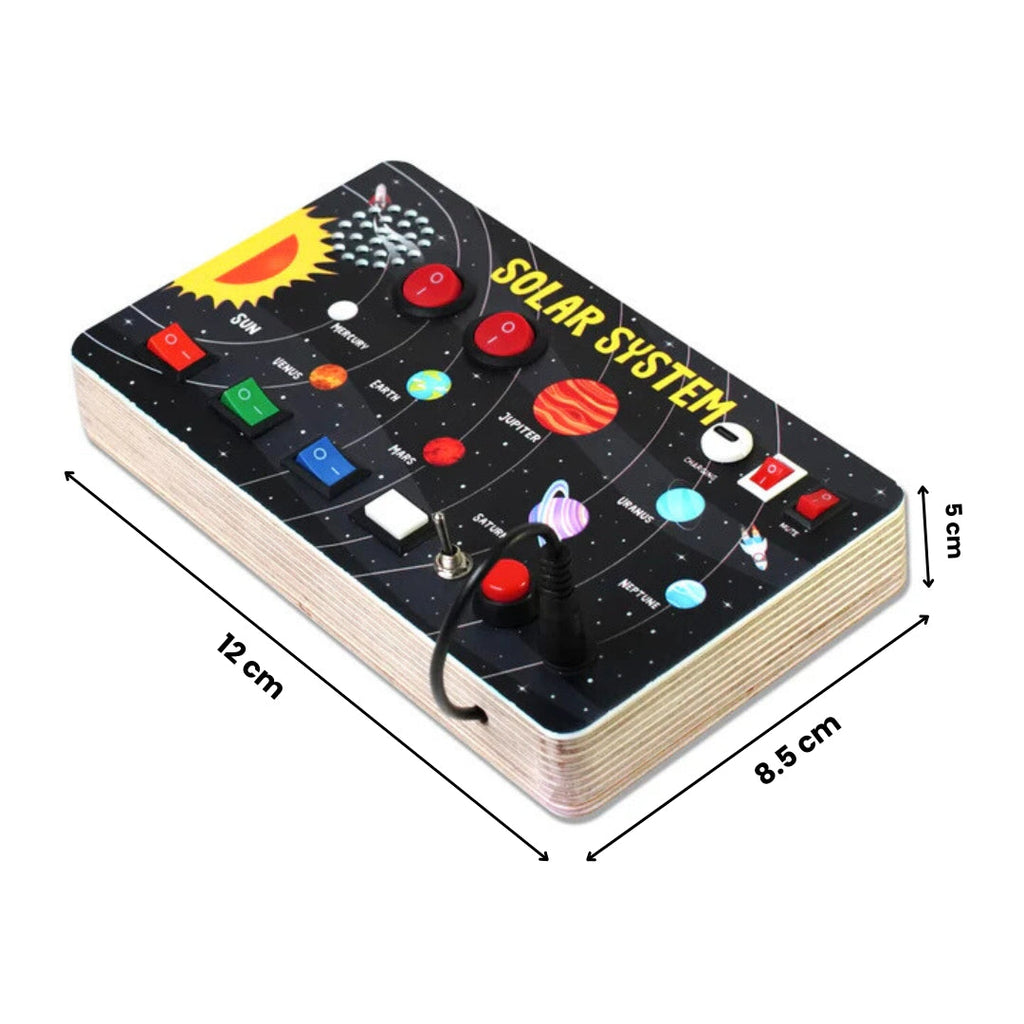 Galaxy Explorer Montessori Busy Board V3 â€“ STEM Toy for Curious Minds