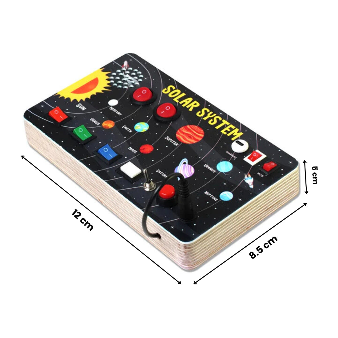 Galaxy Explorer Montessori Busy Board V3 â€“ STEM Toy for Curious Minds