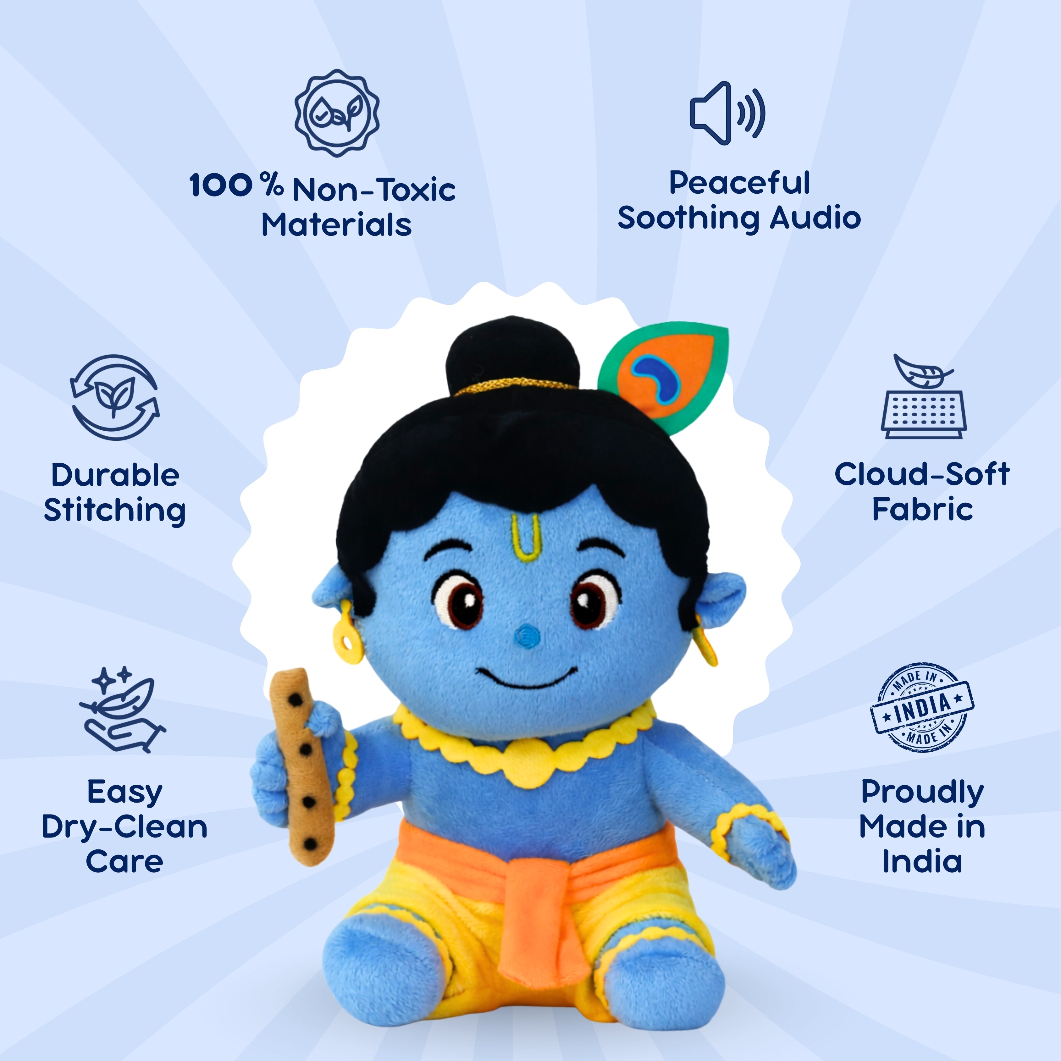 Clap Cuddleâ„¢ Mantra Chanting Krishna with Meditation Mode