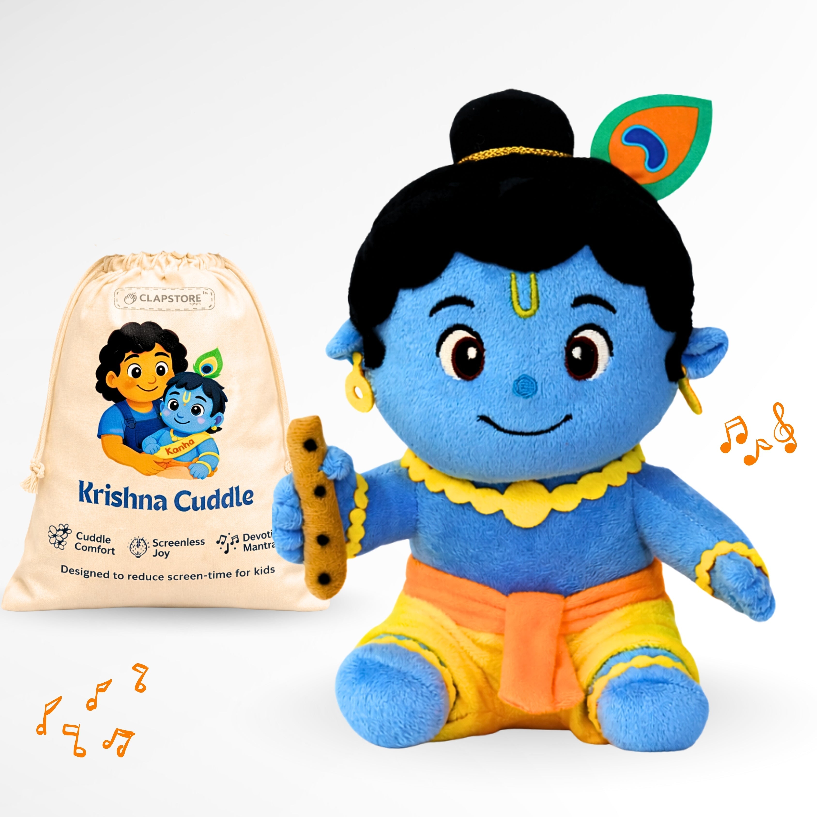 Clap Cuddleâ„¢ Mantra Chanting Krishna with Meditation Mode