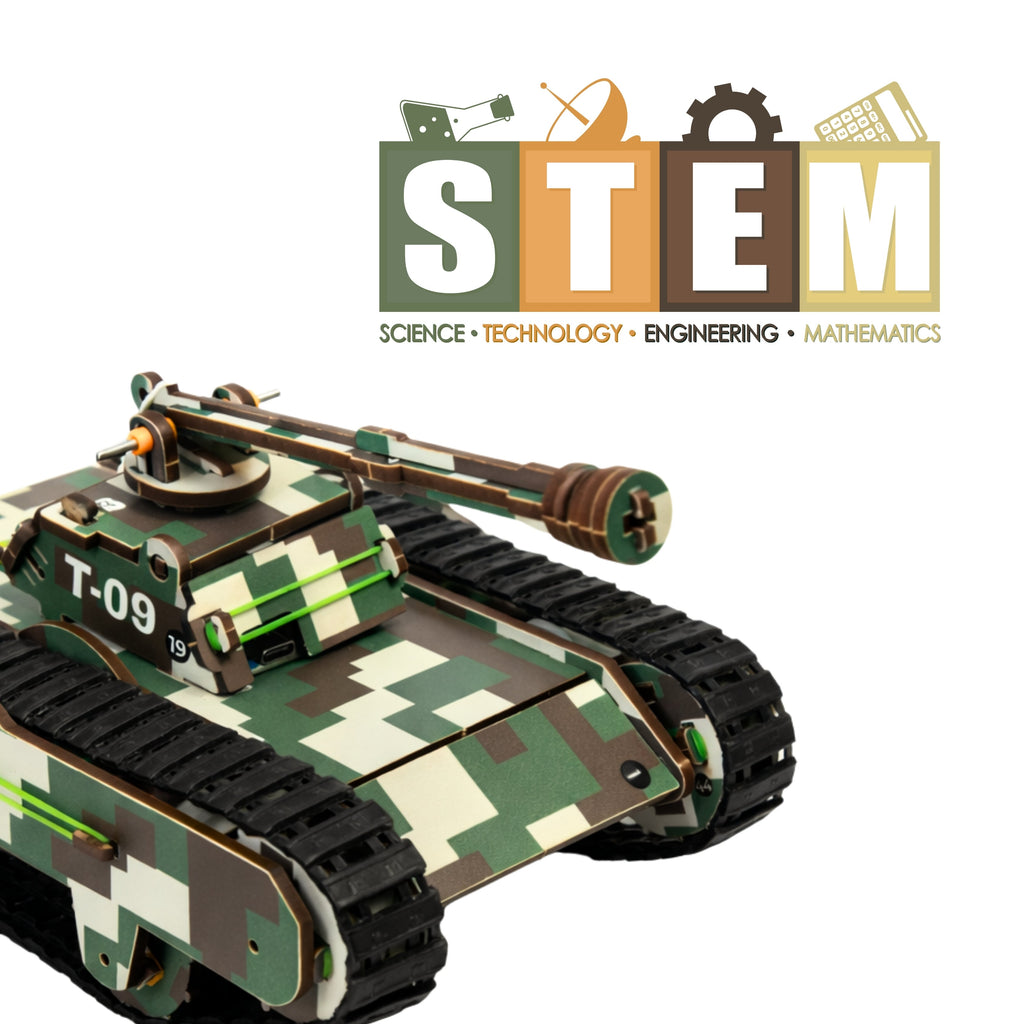 Sooper Brainsâ„¢ DIY Army Tank Kit (Type-C Rechargeable)