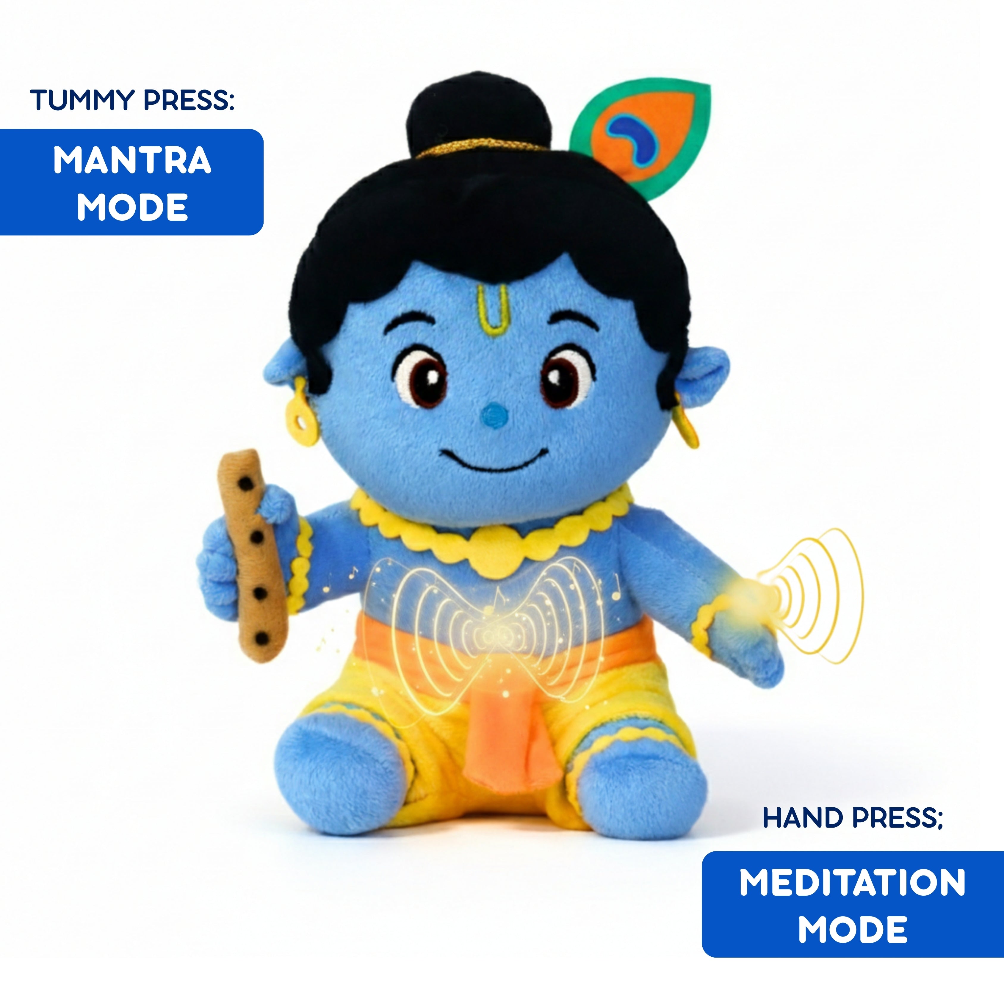 Clap Cuddleâ„¢ Mantra Chanting Krishna with Meditation Mode