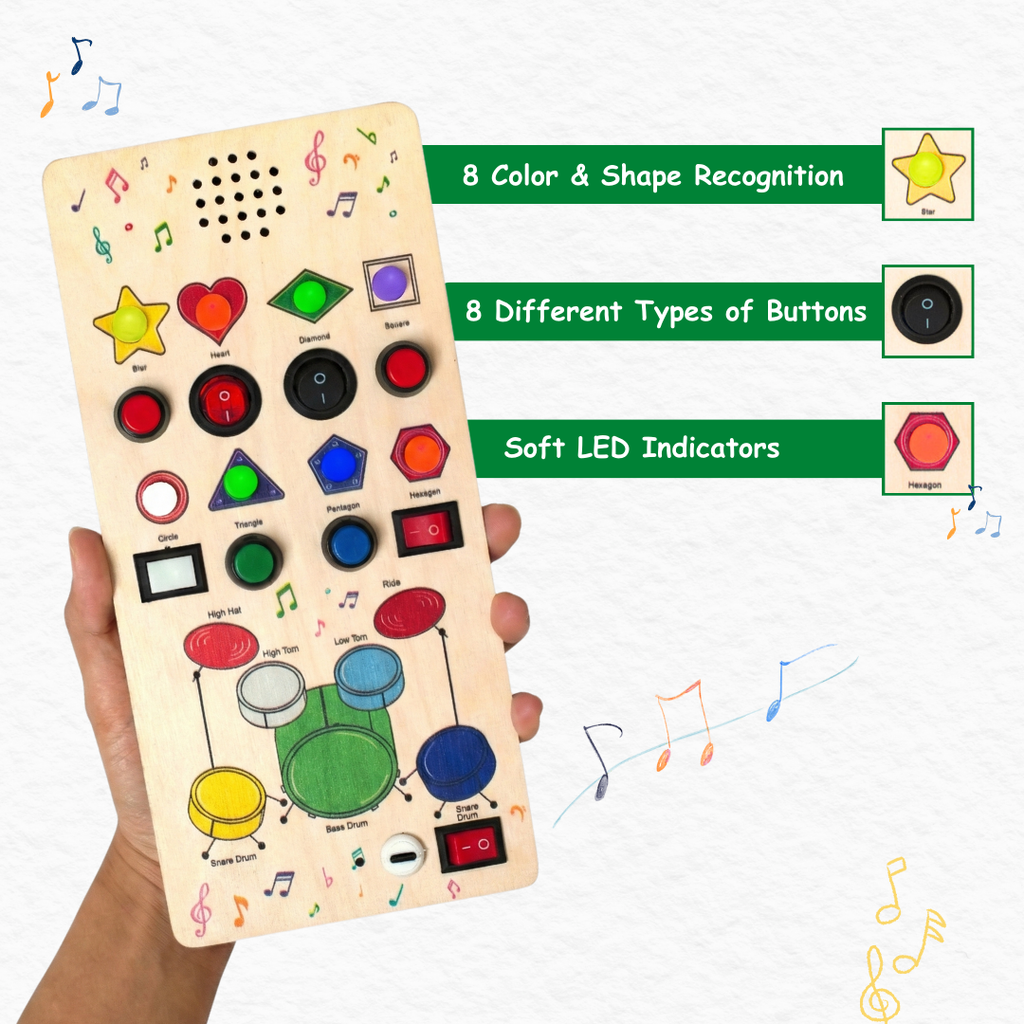 Beat Maker Montessori Busy Board - V9 Rechargeable