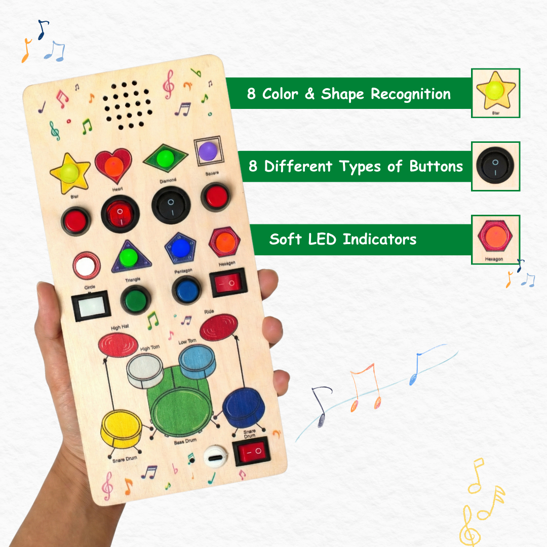 Beat Maker Montessori Busy Board - V9 Rechargeable