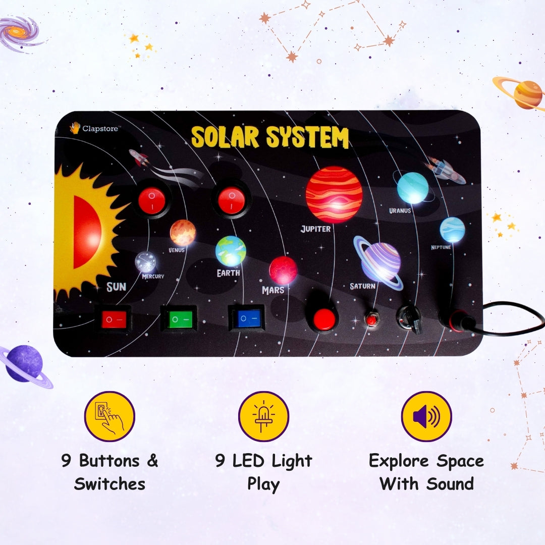 Galaxy Explorer Montessori Busy Board V3 â€“ STEM Toy for Curious Minds