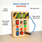 Spark Switch Montessori Busy Board-V1