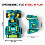 Sooper Brainsâ„¢ DIY Wooden Racer Car Kit (High-Speed STEM Build Set)