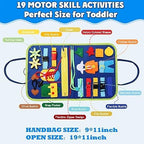Montessori Busy Book For Age3+ (Blue) -  Interactive Sensory Activities for Toddlers