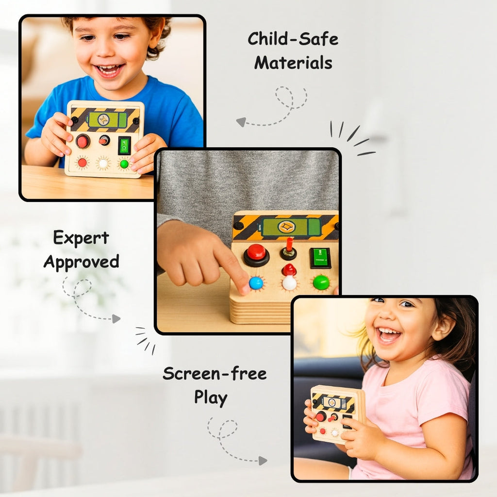 Mini Switch Montessori Busy Board-V4
