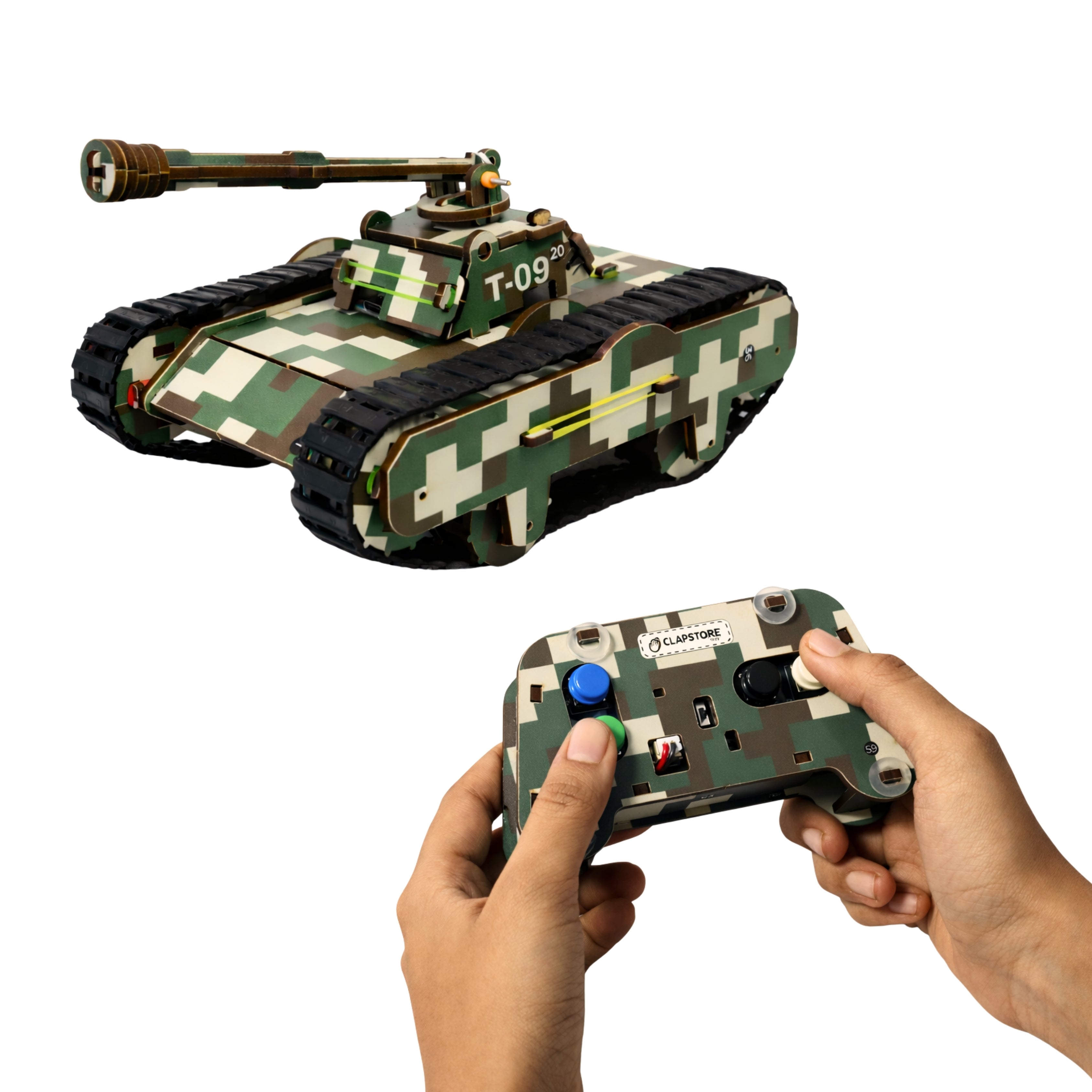Sooper Brainsâ„¢ DIY Army Tank Kit (Type-C Rechargeable)