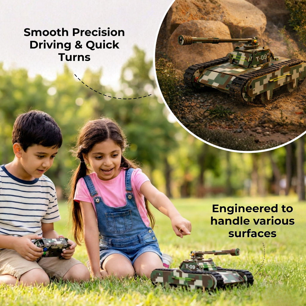 Sooper Brainsâ„¢ DIY Army Tank Kit (Type-C Rechargeable)