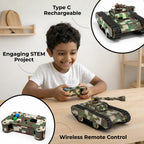 Sooper Brainsâ„¢ DIY Army Tank Kit (Type-C Rechargeable)