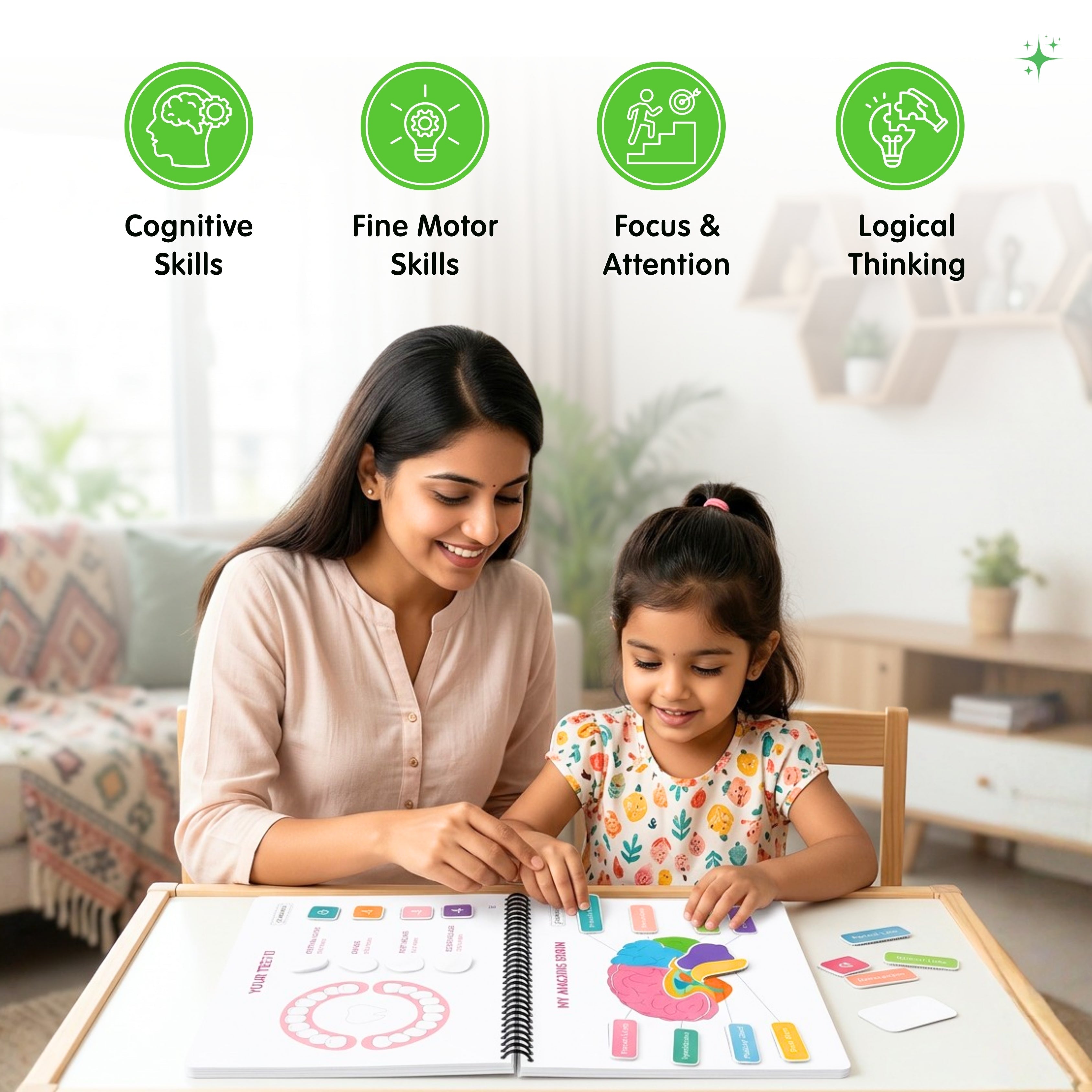 Human Body Busy Book: Interactive Learning Binder for Toddlers & Preschoolers