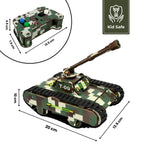 Sooper Brainsâ„¢ DIY Army Tank Kit (Type-C Rechargeable)