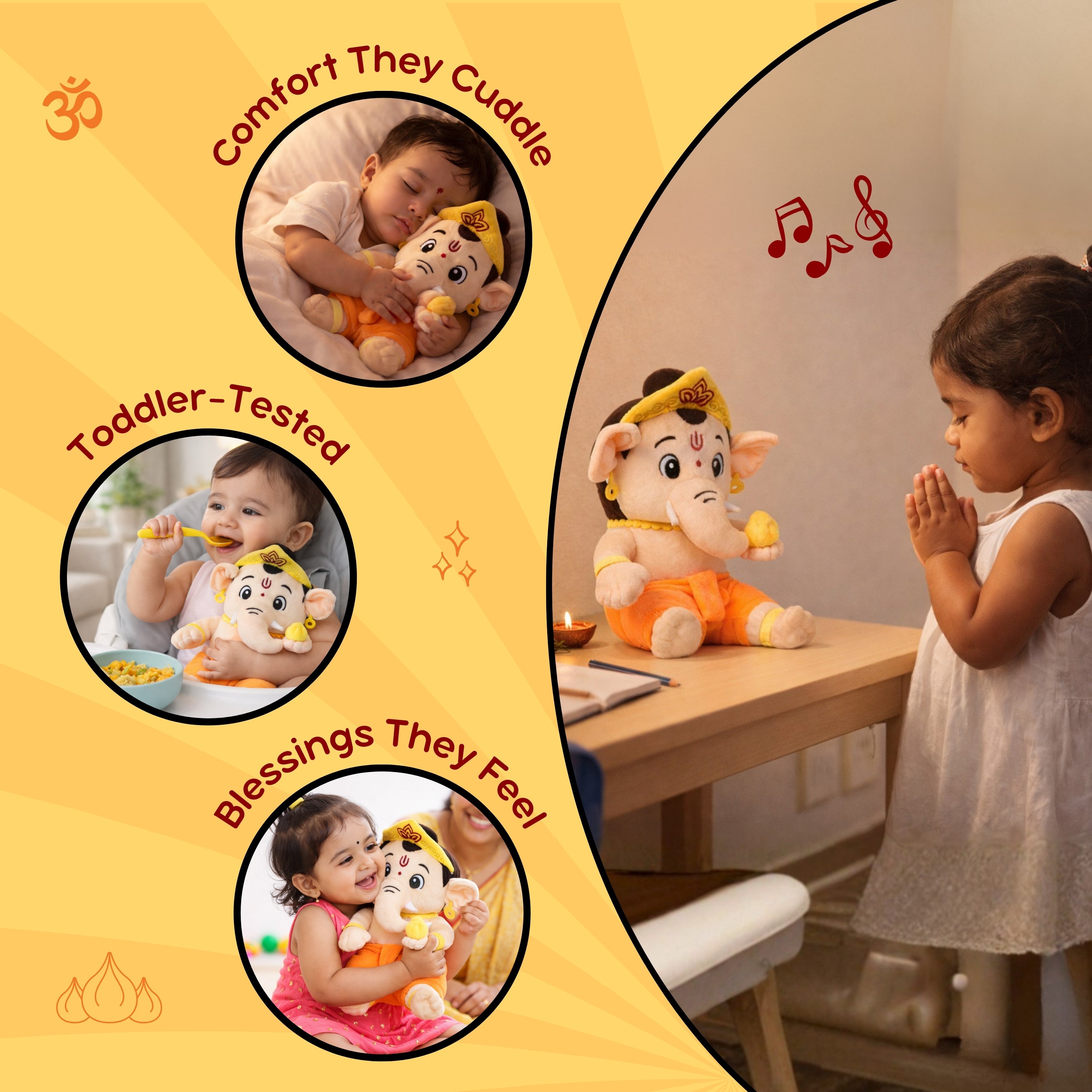 Clap Cuddleâ„¢ Mantra Chanting Ganesha with Meditation Mode